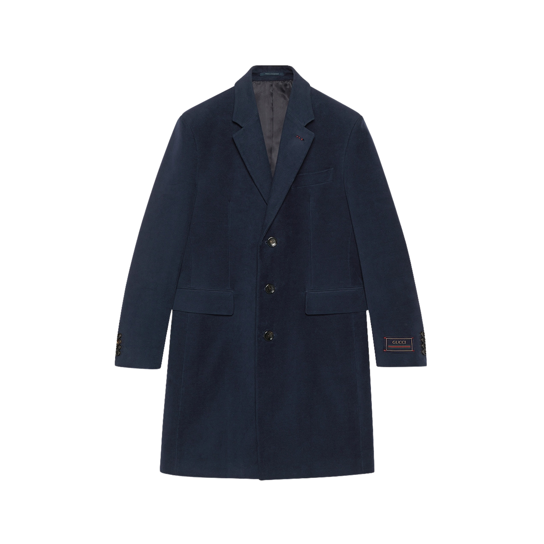 Gucci Smooth Coat with Web Label Dark Blue 상세 이미지 1