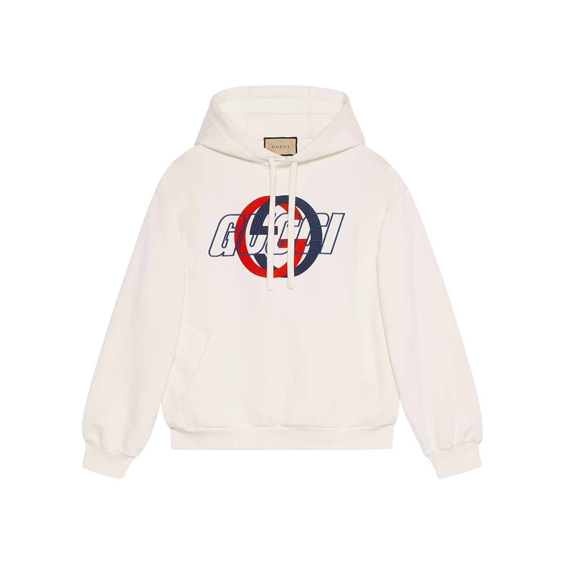 Gucci Cotton Jersey Hooded Sweatshirt Off White 상세 이미지 1