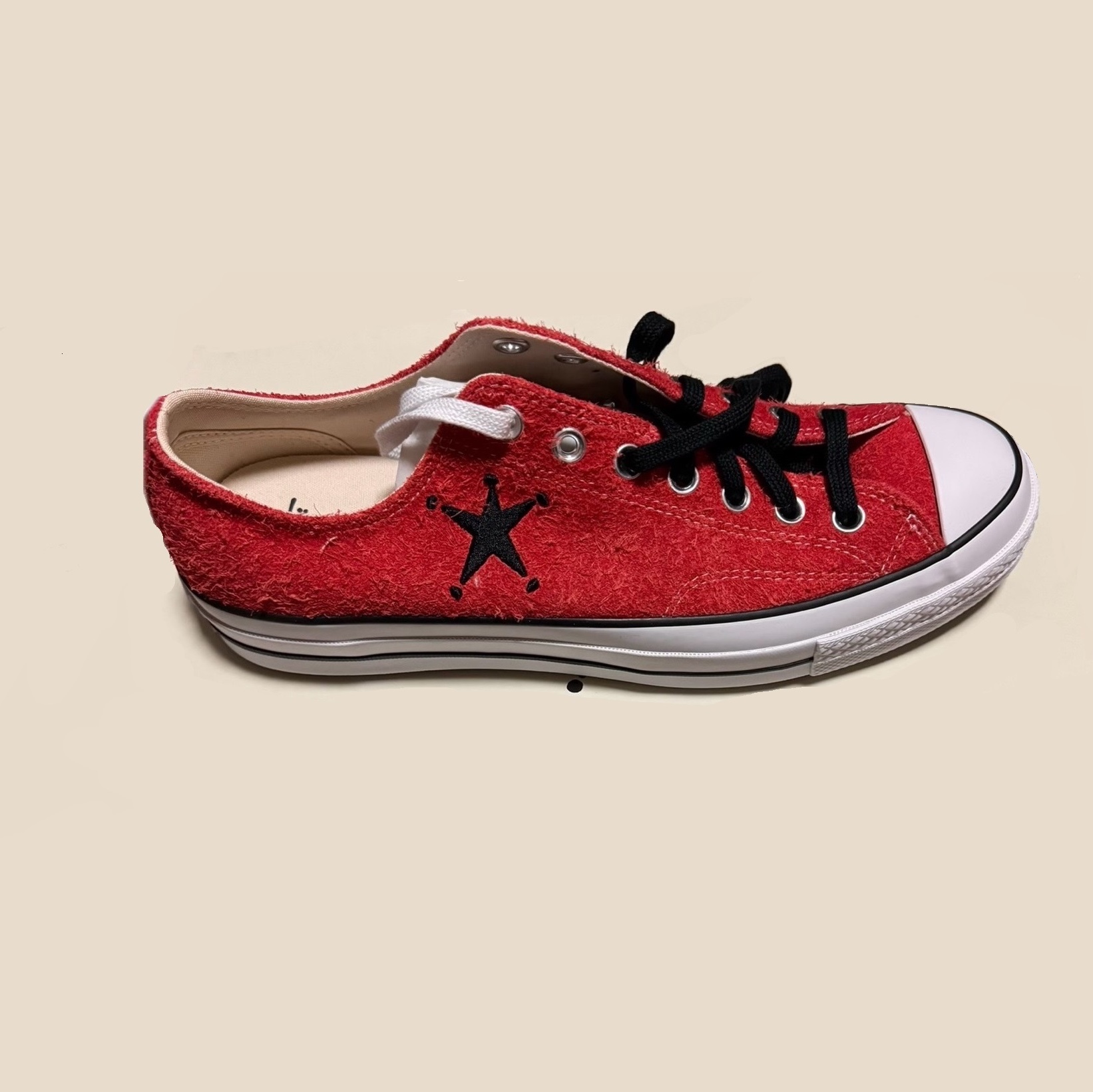 Converse x Stussy Chuck 70 Ox Poppy Red 착용 스타일