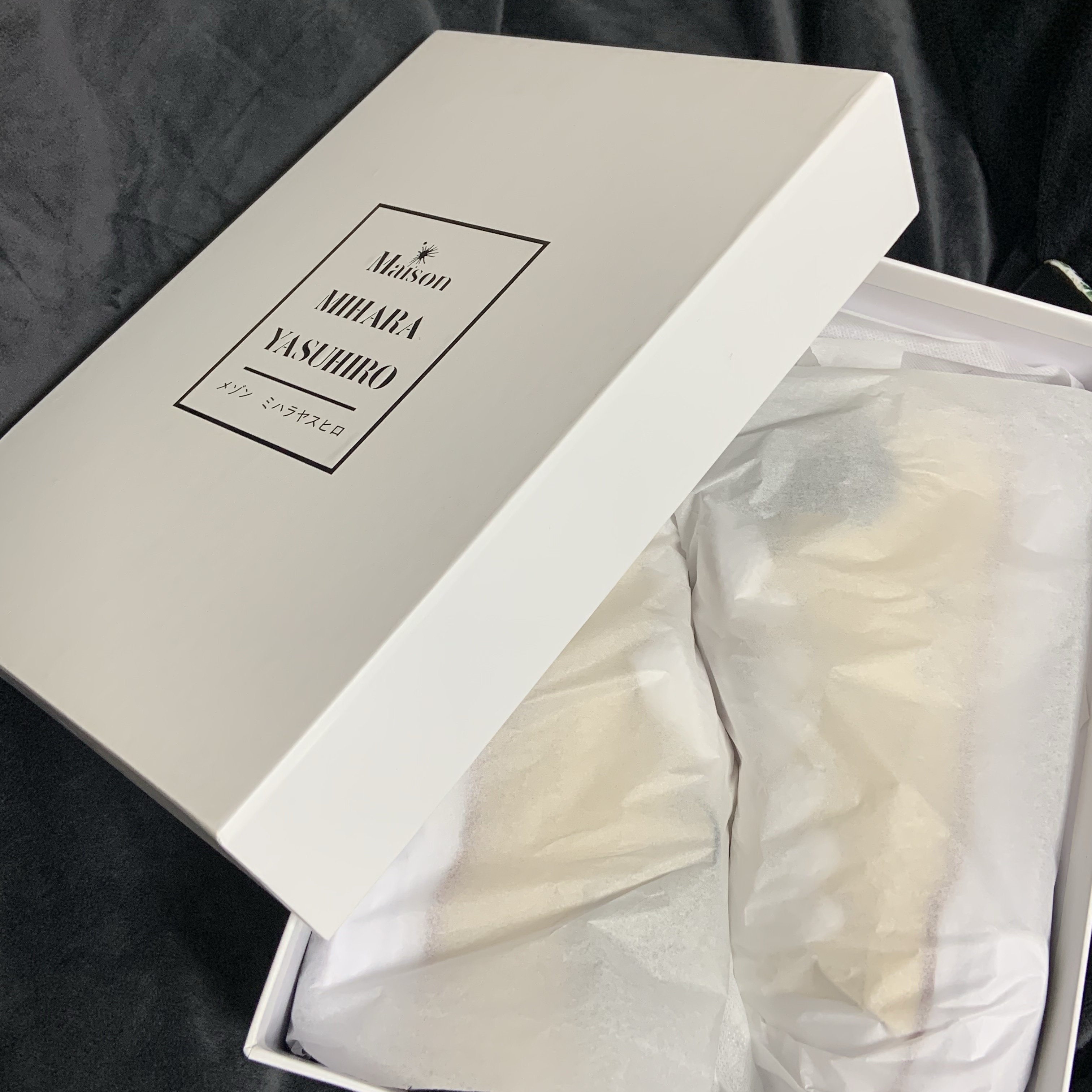 Maison Mihara Yasuhiro Peterson OG Sole Canvas Low-top Sneakers Natural 착용 스타일 - 2