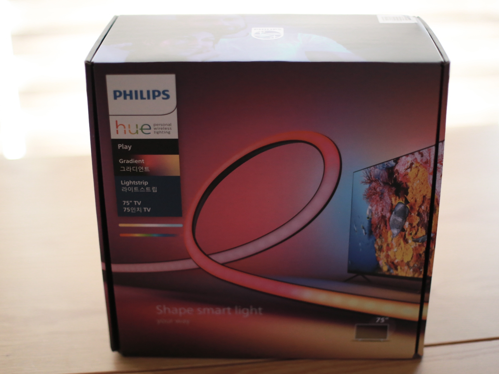 Philips Hue Play 75 TV gradient lightstrip 190cm 착용 스타일 - 1