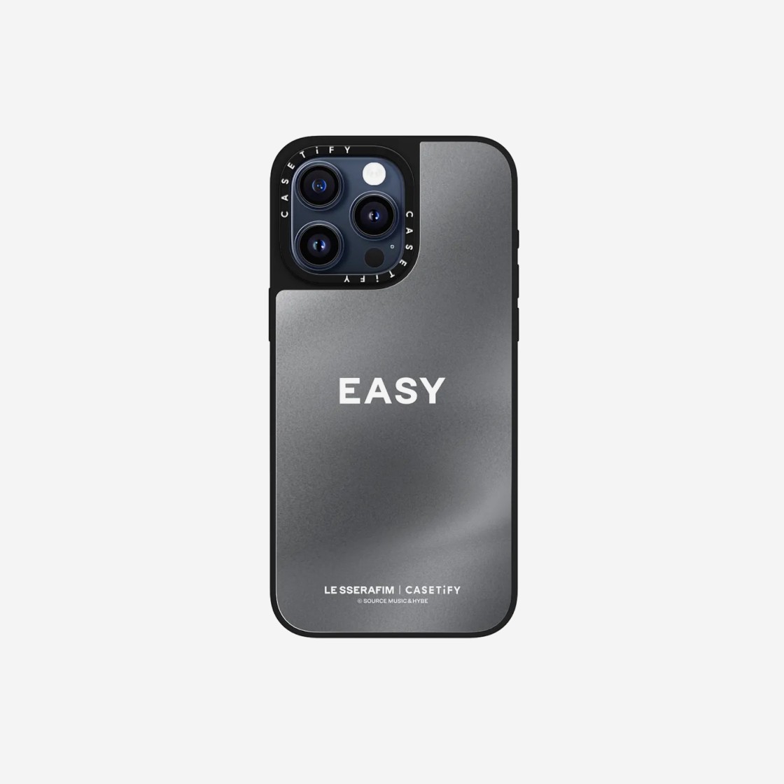 Casetify x LE SSERAFIM iPhone EASY Sheer Myrrh Magsafe Case Silver Mirror Black Bumper 상세 이미지 2