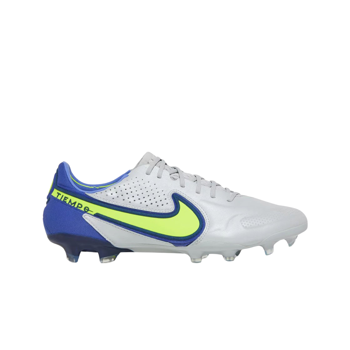 CZ8482-075 Nike Tiempo Legend 9 Elite FG Grey Fog Volt Sapphire
