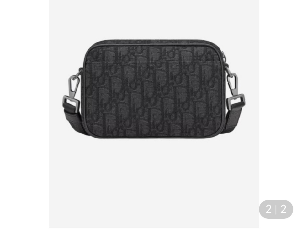 Dior Safari Mini Messenger Bag Dior Oblique Jacquard Black 착용 스타일