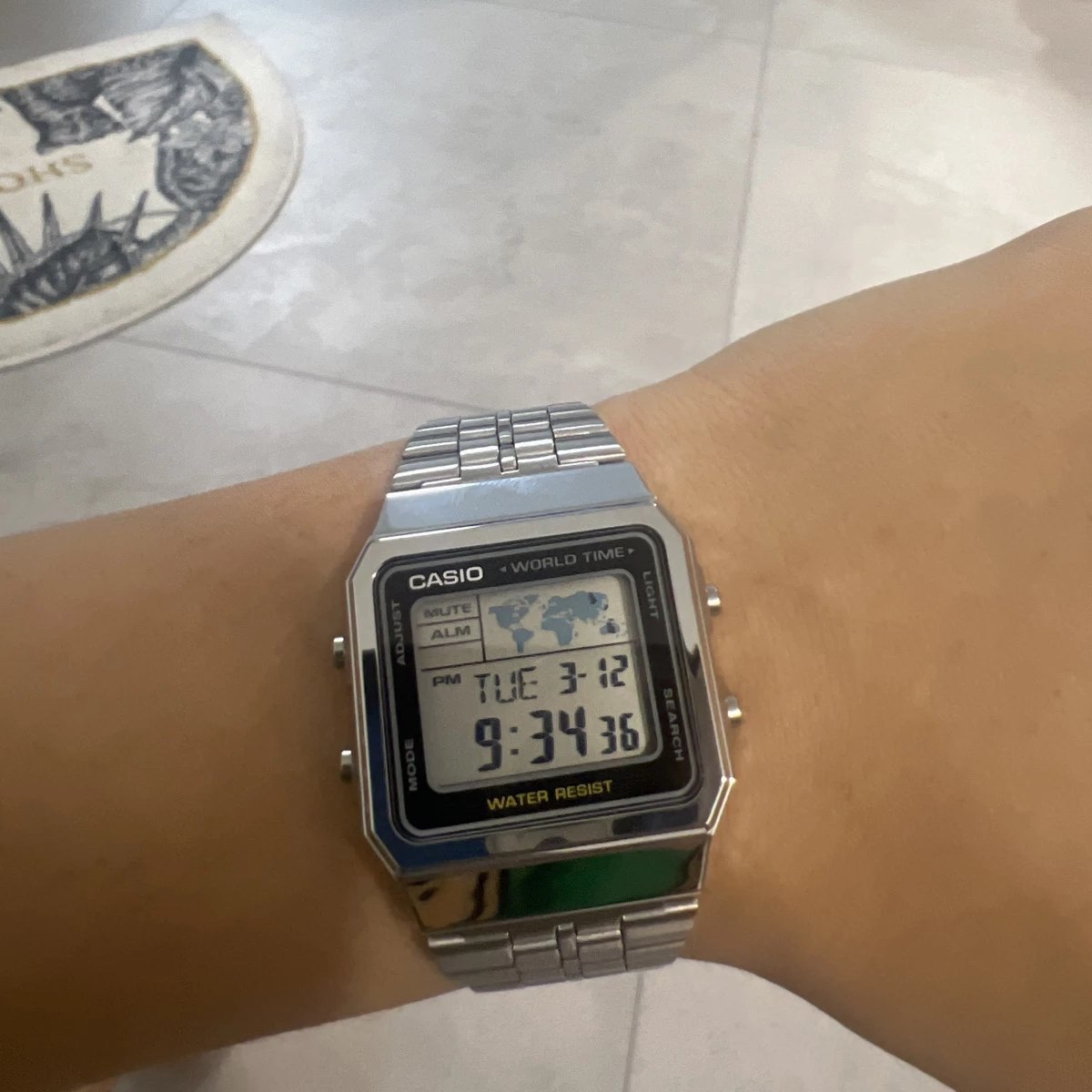 Casio A-500WA-1DF 착용 스타일