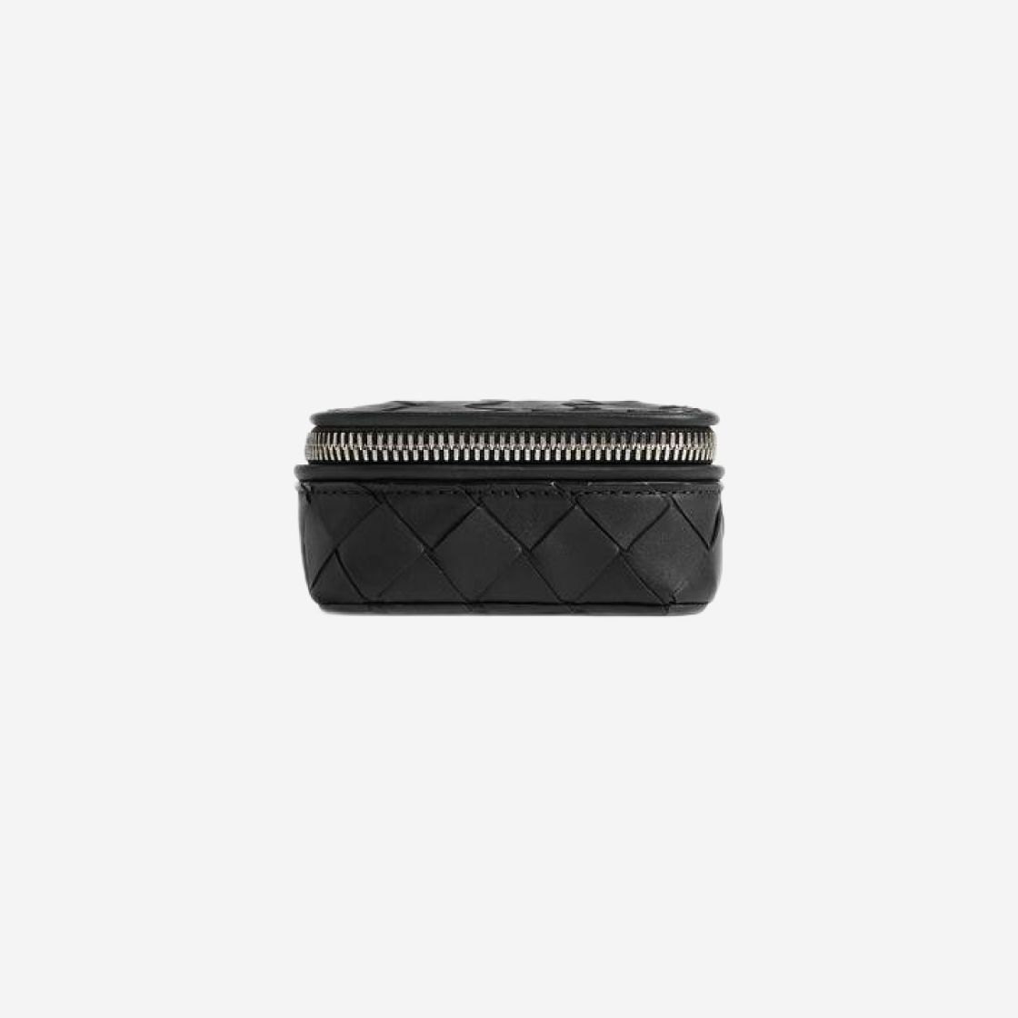 Bottega Veneta Intrecciato Cufflinks Case Black 상세 이미지 1