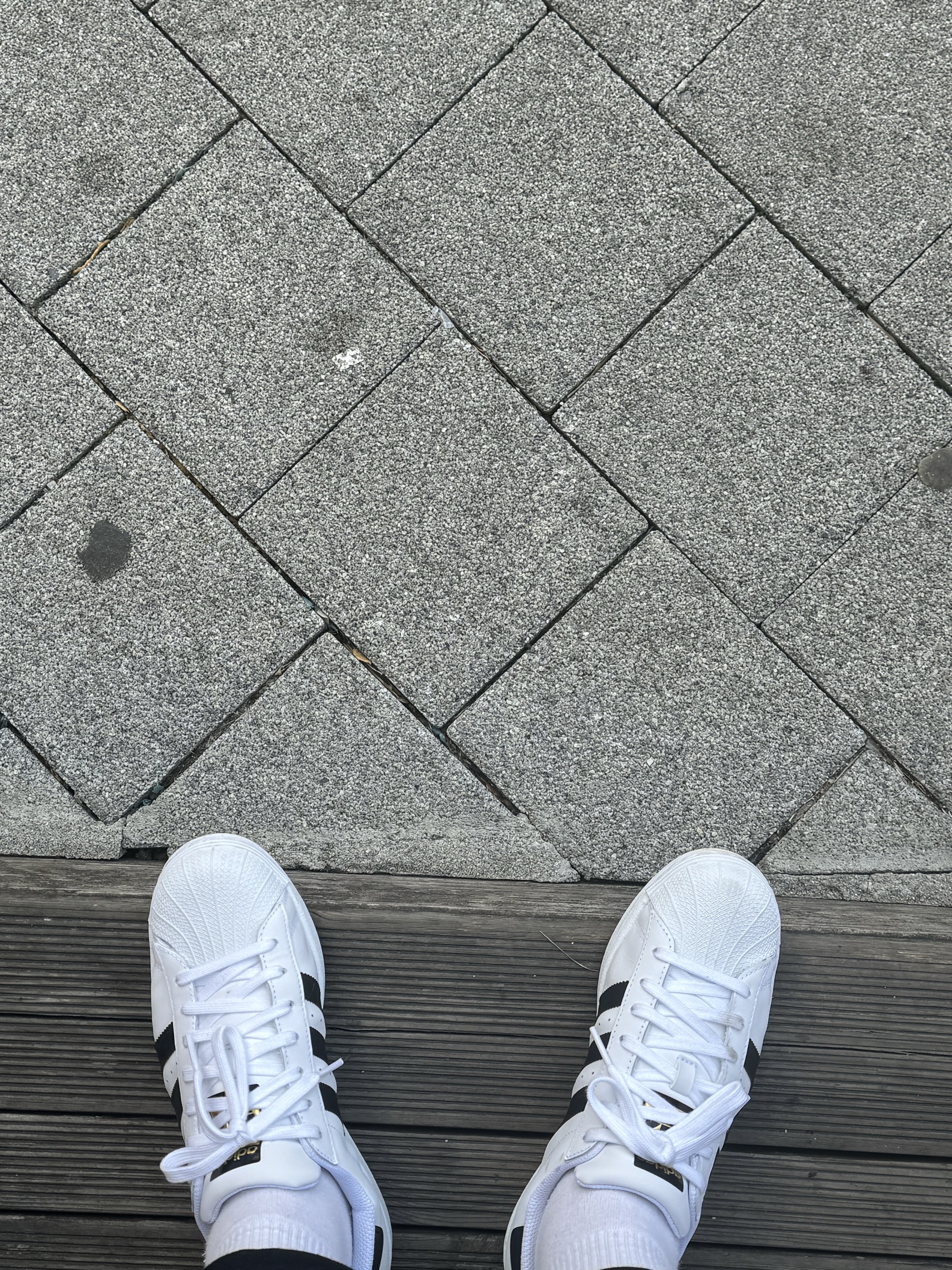 Adidas Superstar White Black 착용 스타일