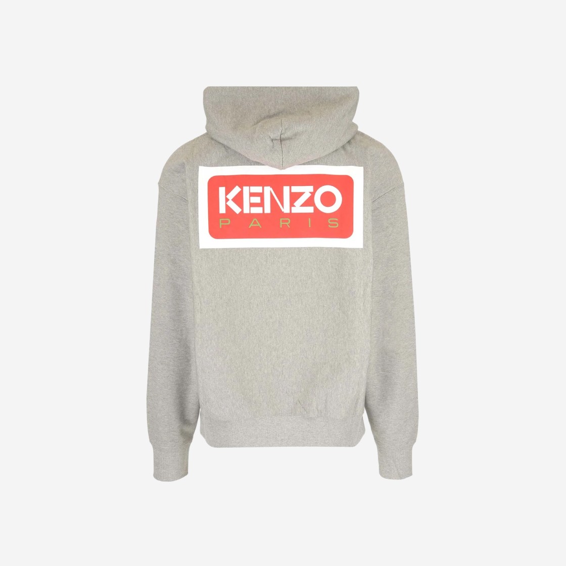 Kenzo Oversize Hooded Kenzo Paris Sweatshirt Pearl Grey 상세 이미지 1