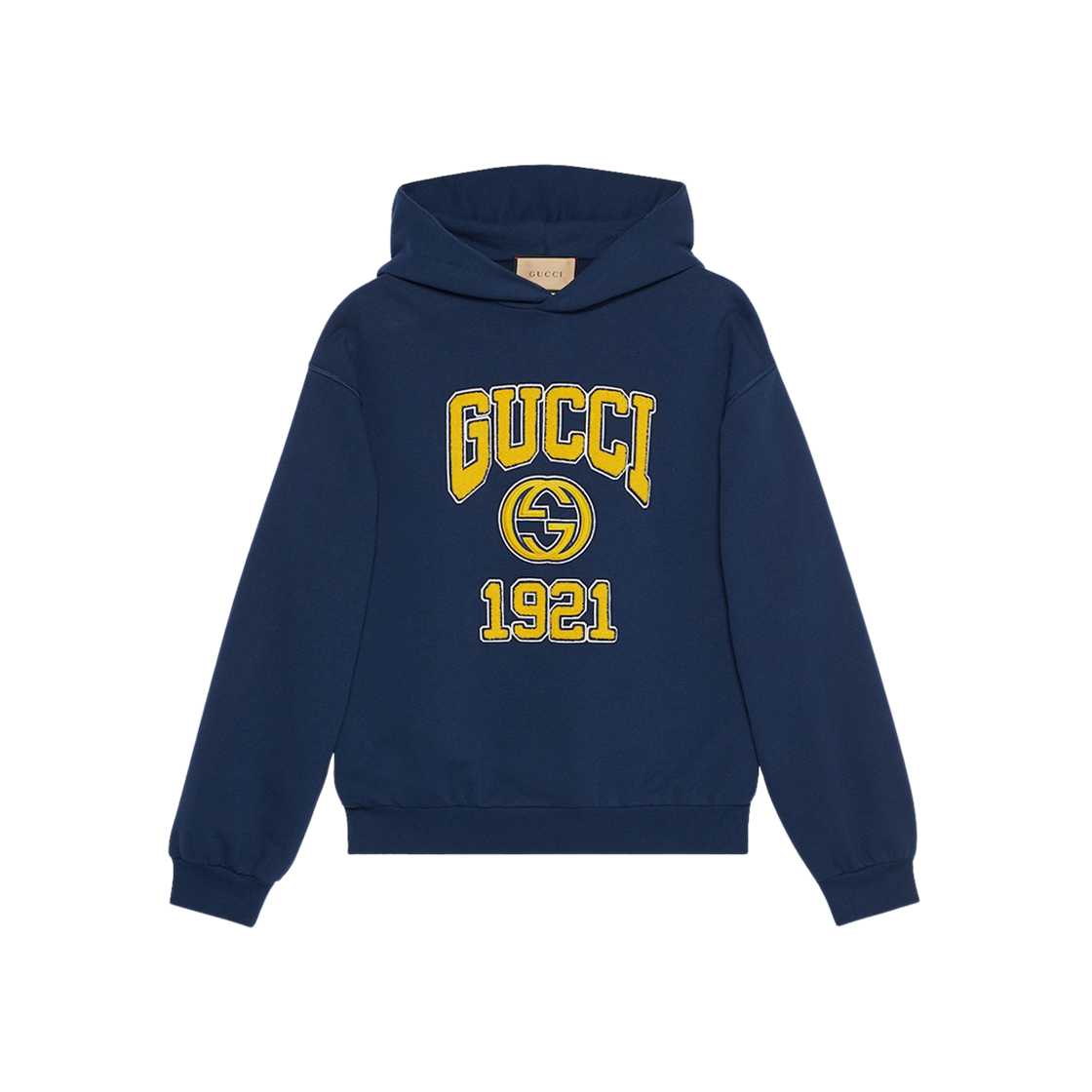 Gucci Cotton Jersey Hooded Sweatshirt Blue 상세 이미지 1