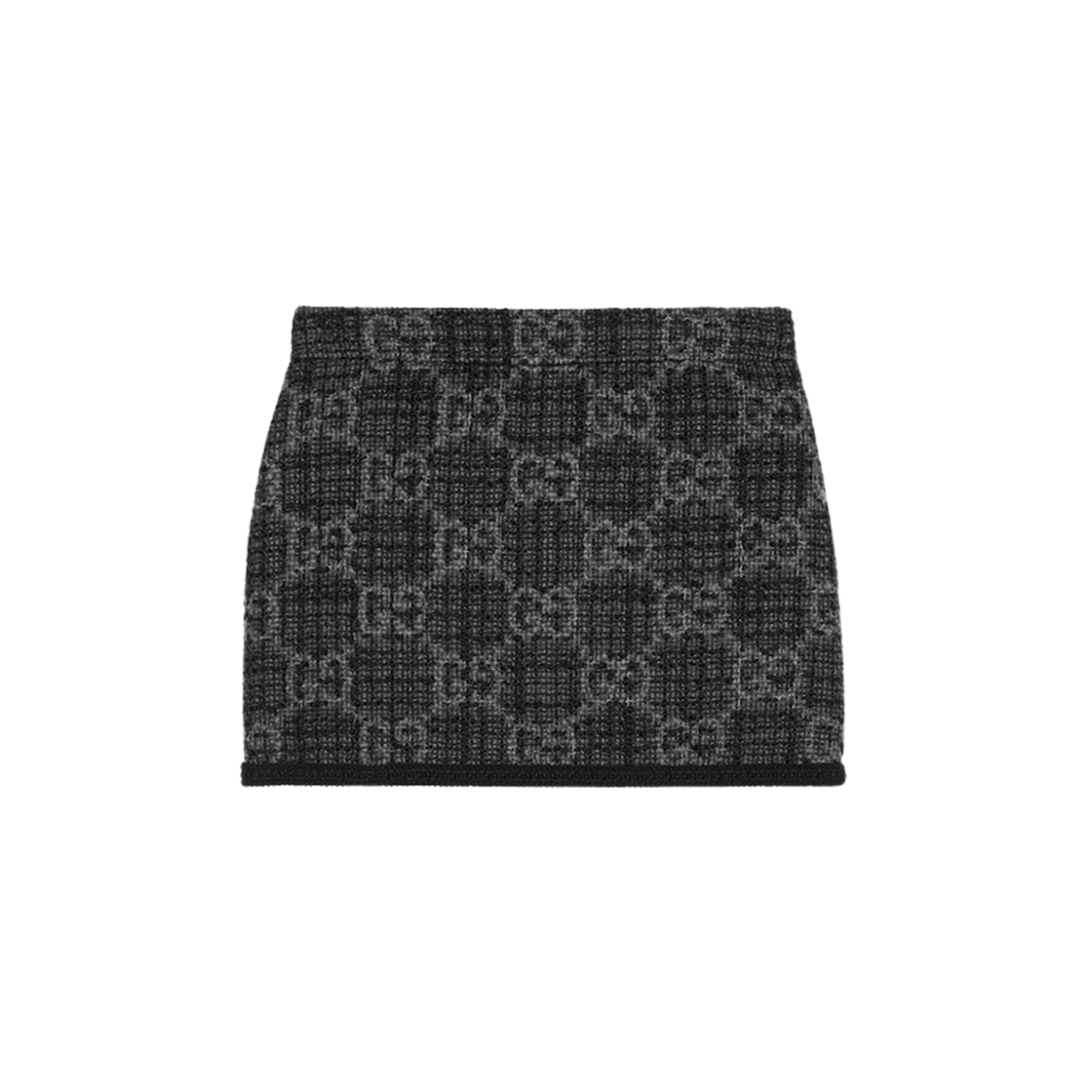 (W) Gucci GG Tweed Skirt Dark Grey Grey 상세 이미지 1