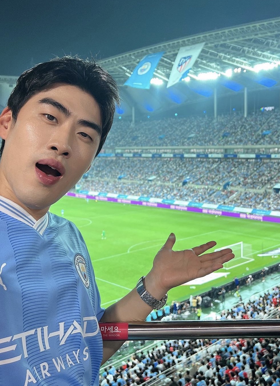 Puma Manchester City 2023/24 Home Jersey Team Light Blue (Non Marking Ver.) 착용 스타일