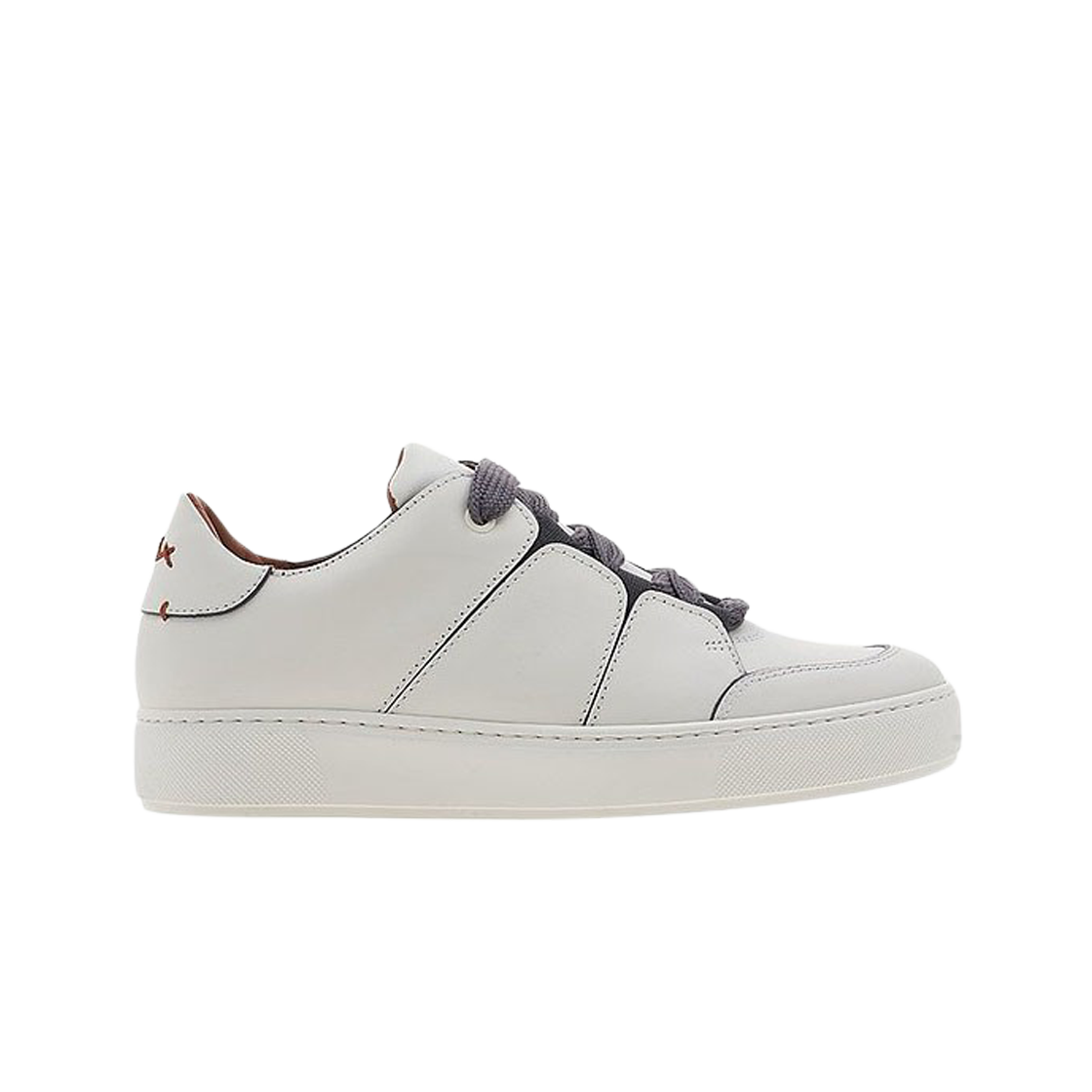 LHSWI-S2975Z-OSS Zegna Smooth Leather Tiziano Low Top Sneakers White