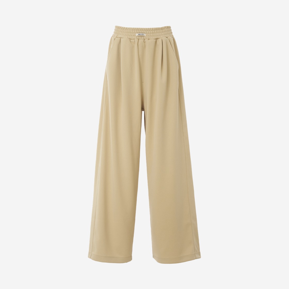 Recto Women Tricot Double Wide Training Pants Beige 상세 이미지 1