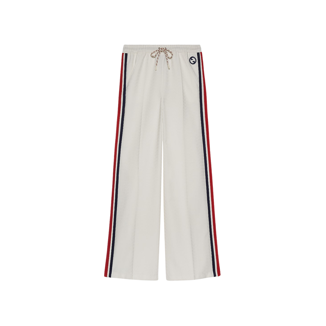 (W) Gucci Technical Jersey Trouser with Web White 상세 이미지 1