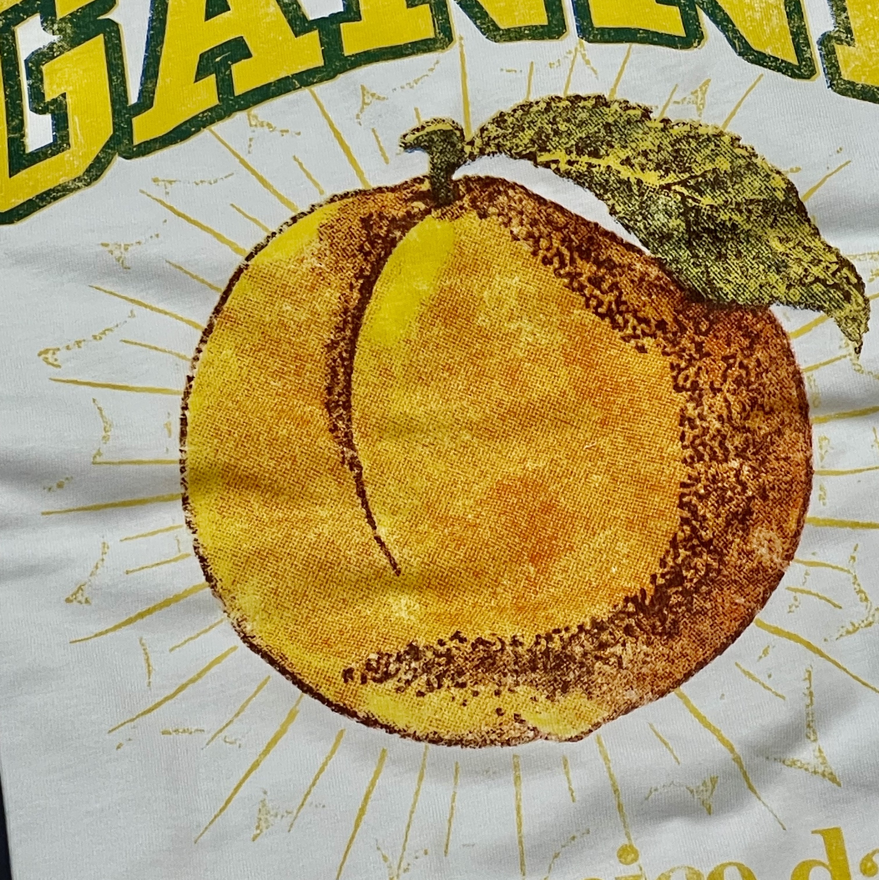 (W) Ganni Relaxed Peach T-Shirt Bright White 착용 스타일