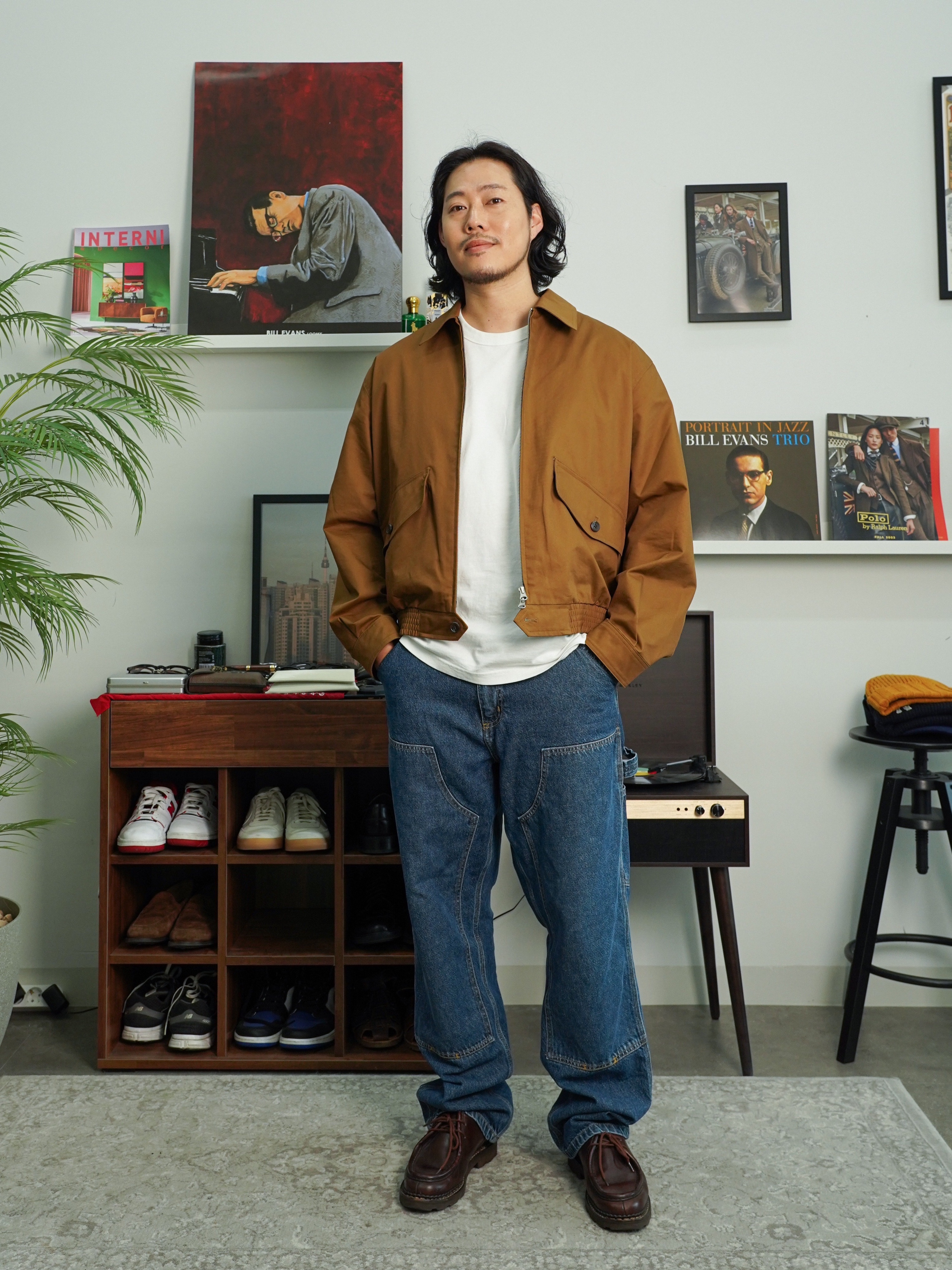 Paraboot Michael Lisse Cafe 착용 스타일