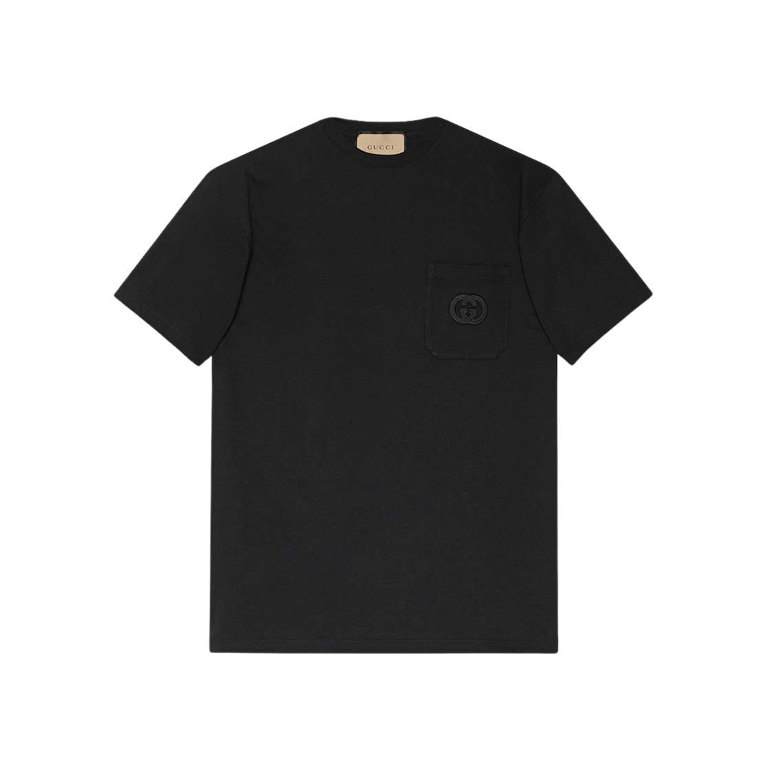 Gucci Cotton Jersey T-Shirt with Patch Black 상세 이미지 1