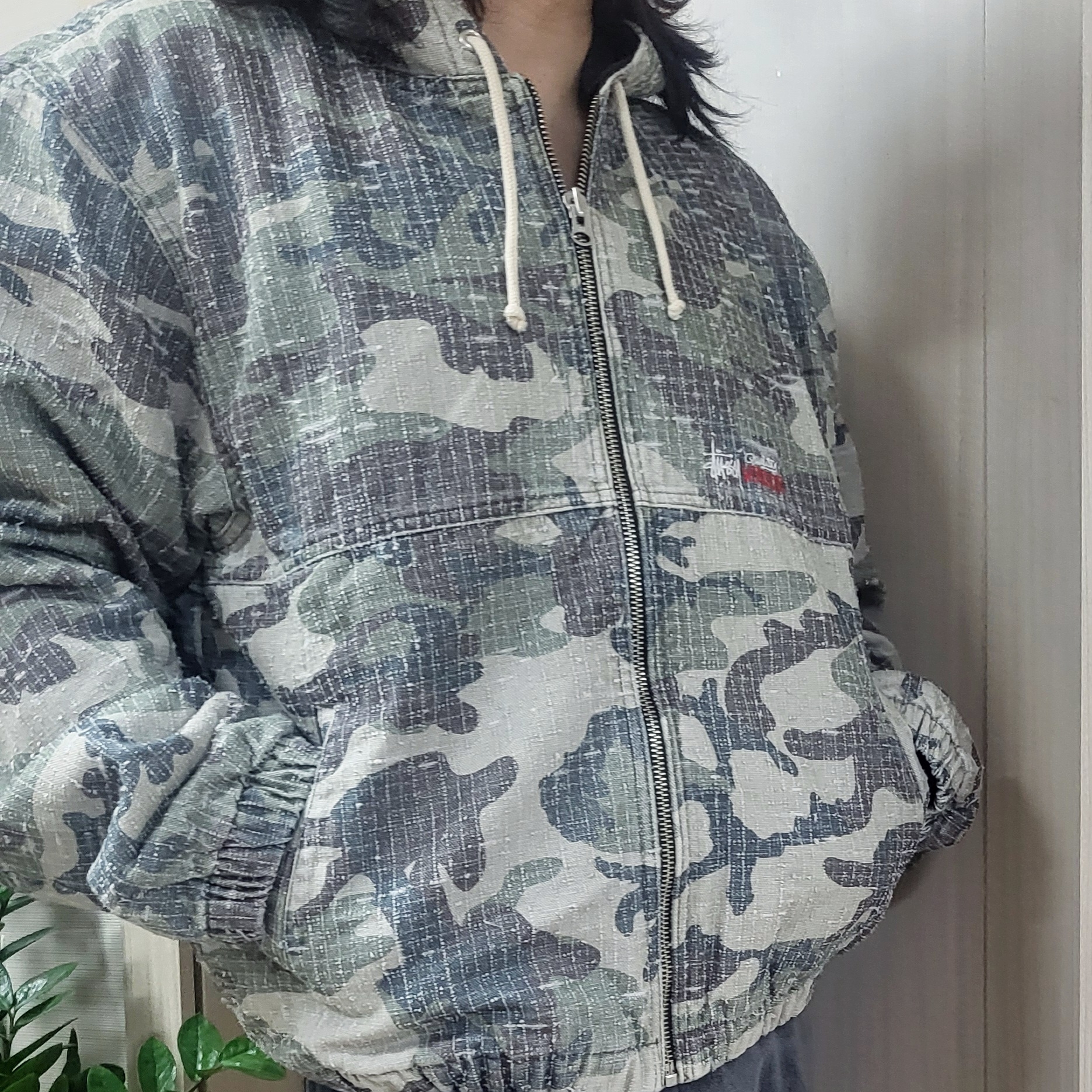 Camo Canvas Needlepunch Work Jacket