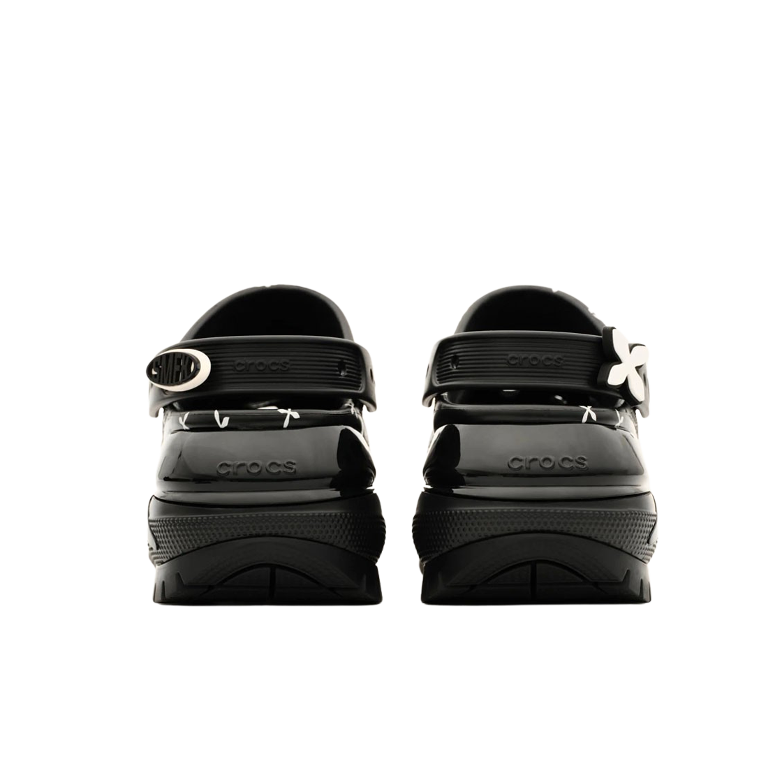 (W) 크록스 x 에스엠에프케이 컴패스 클로그 블랙((W) Crocs x SMFK Compass Clog Black) - 3