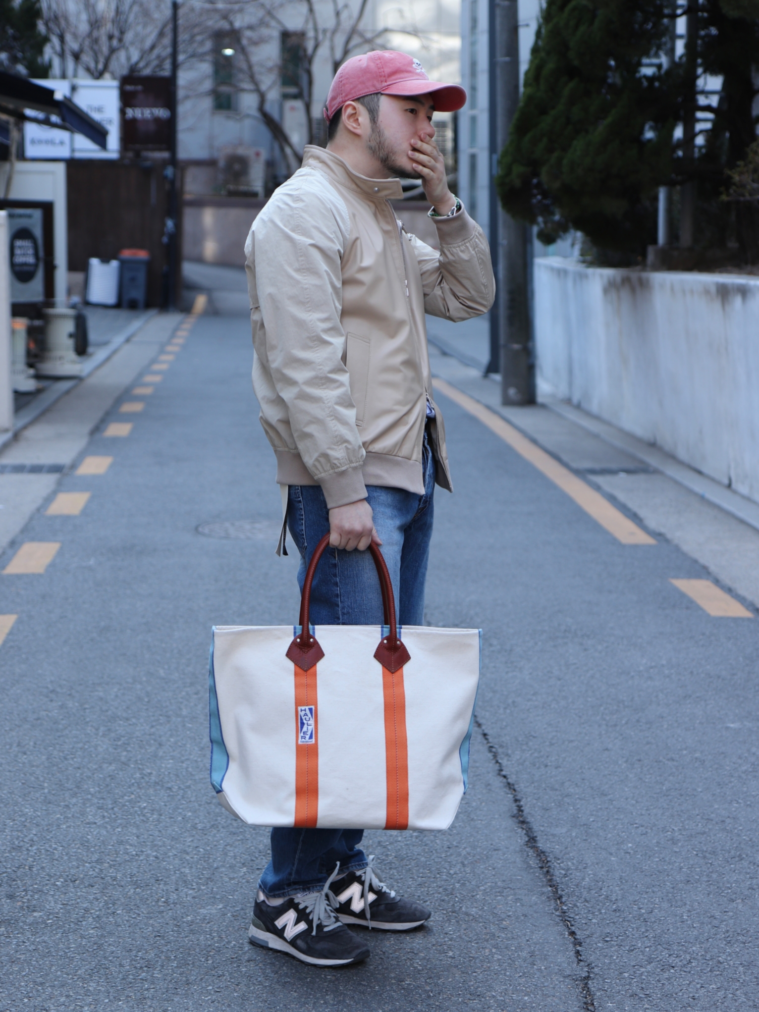 New Balance 1400 Made in USA Navy 착용 스타일