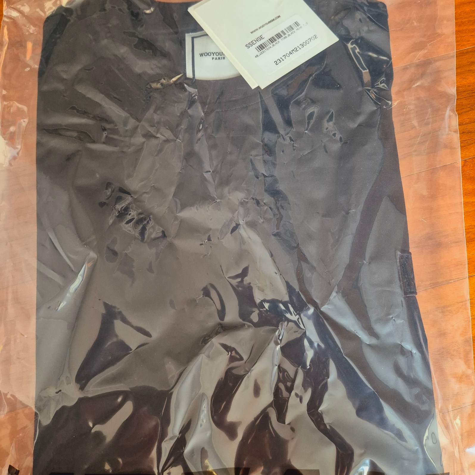 Wooyoungmi Frame Back Logo T-Shirt Black - 23SS 착용 스타일
