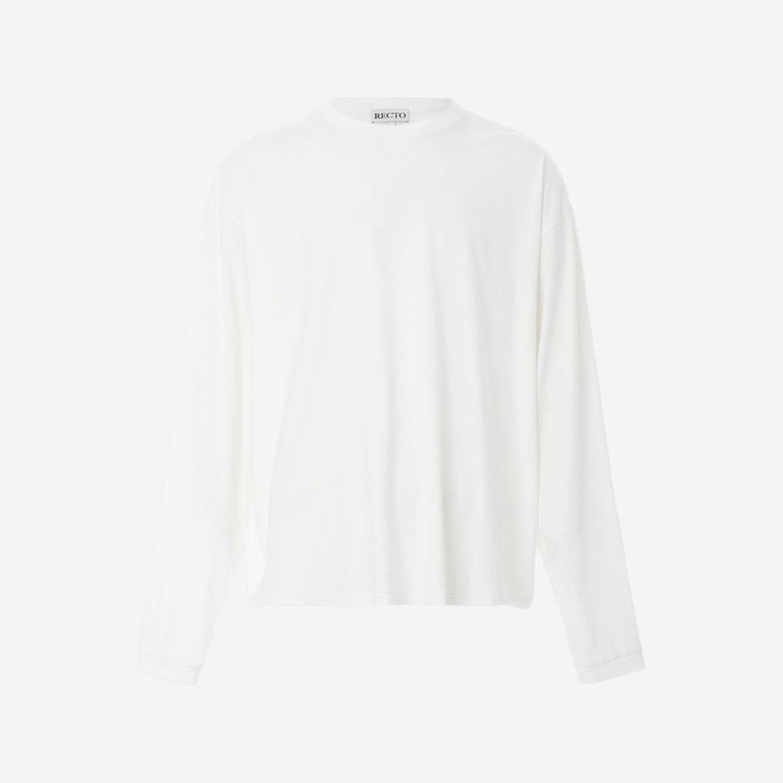 Recto Overlay Rc Logo Jacquard Patch Oversize T-Shirt Off White 상세 이미지 1