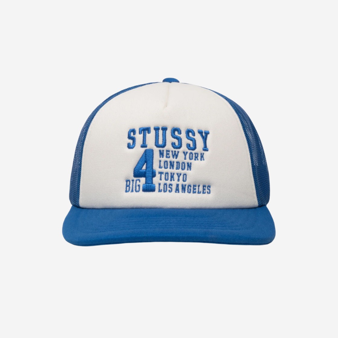 Stussy Trucker Big 4 Snapback Royal 상세 이미지 1