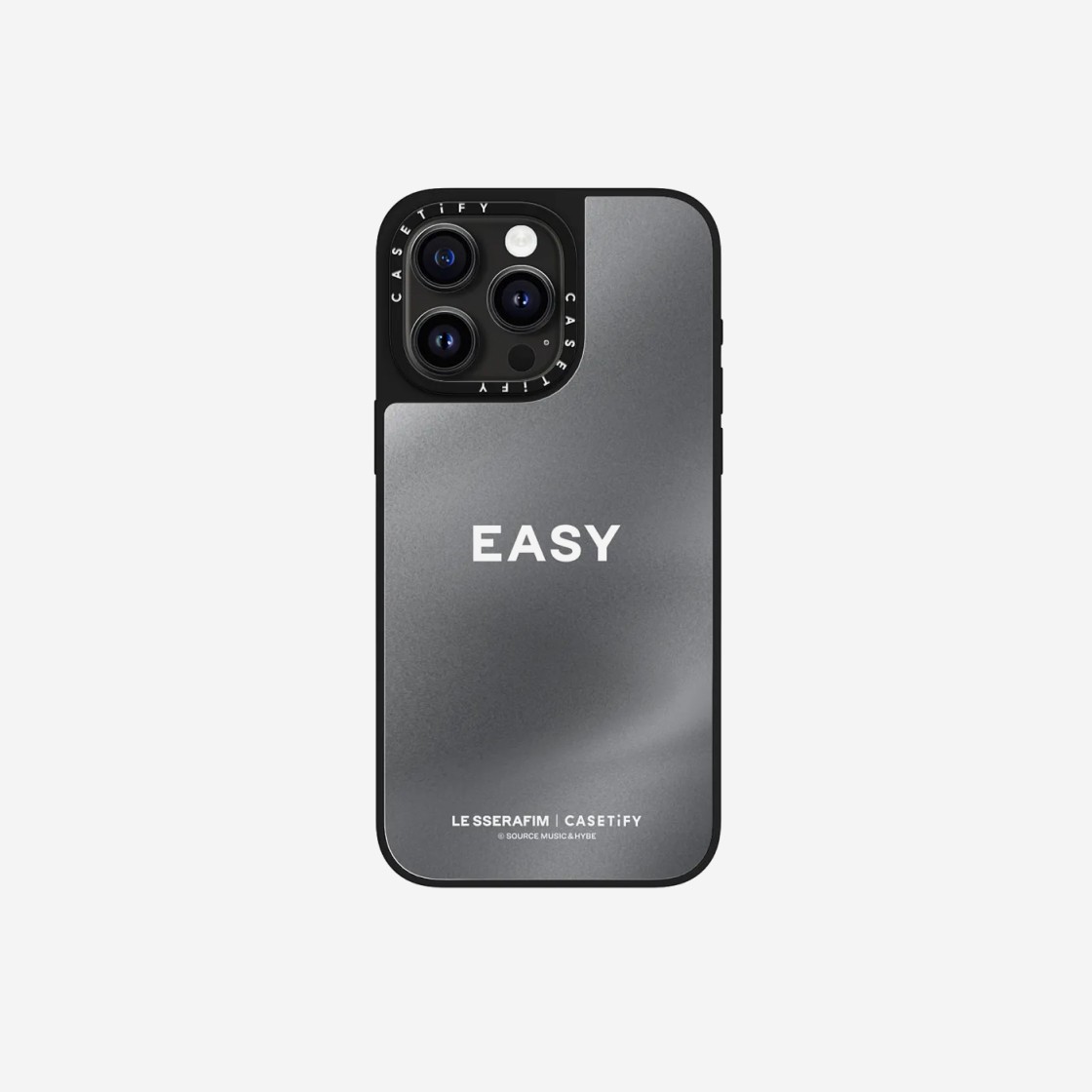 Casetify x LE SSERAFIM iPhone EASY Sheer Myrrh Magsafe Case Silver Mirror Black Bumper 상세 이미지 4