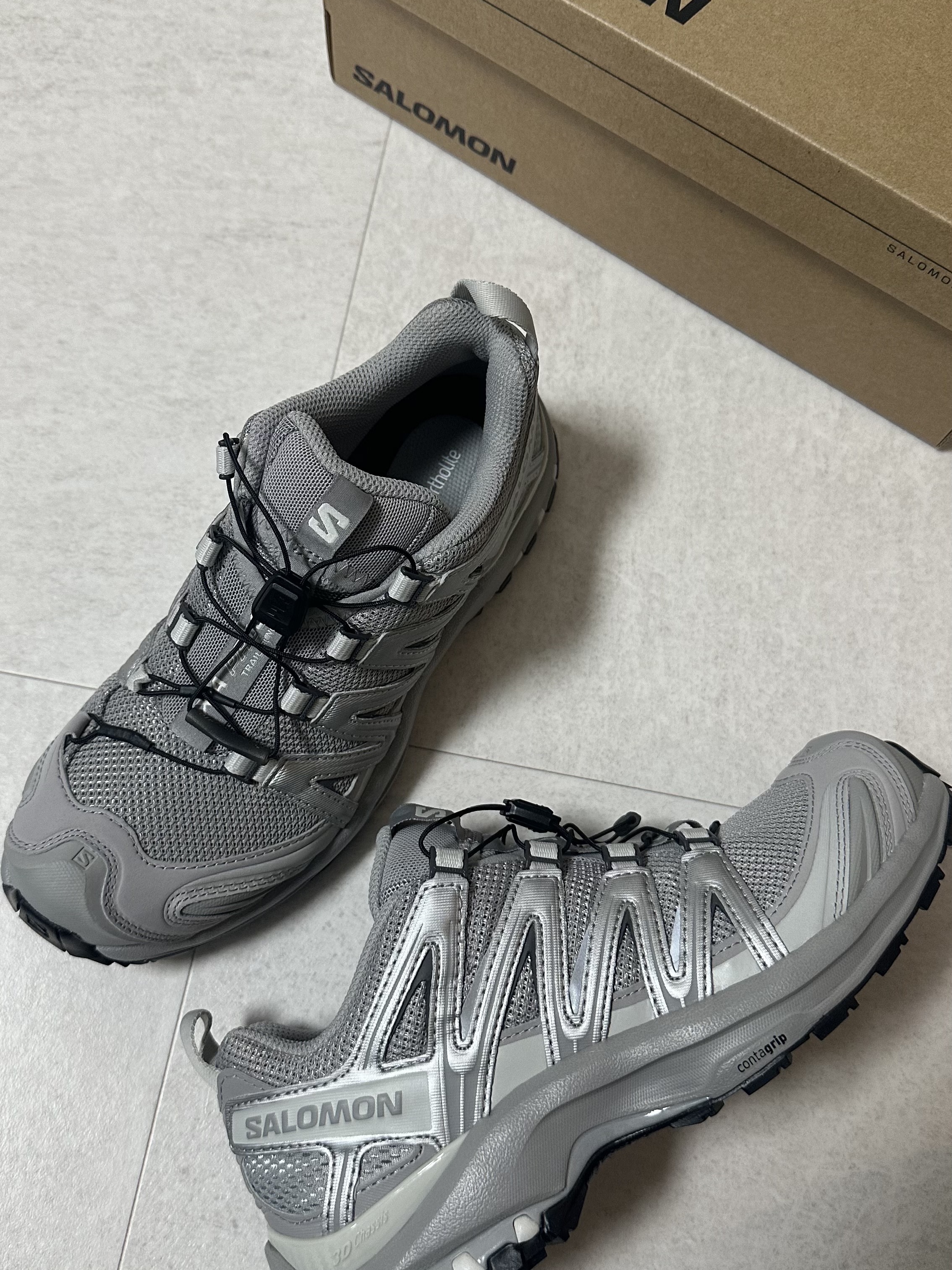 Salomon XA Pro 3D Alloy Silver 착용 스타일 - 2