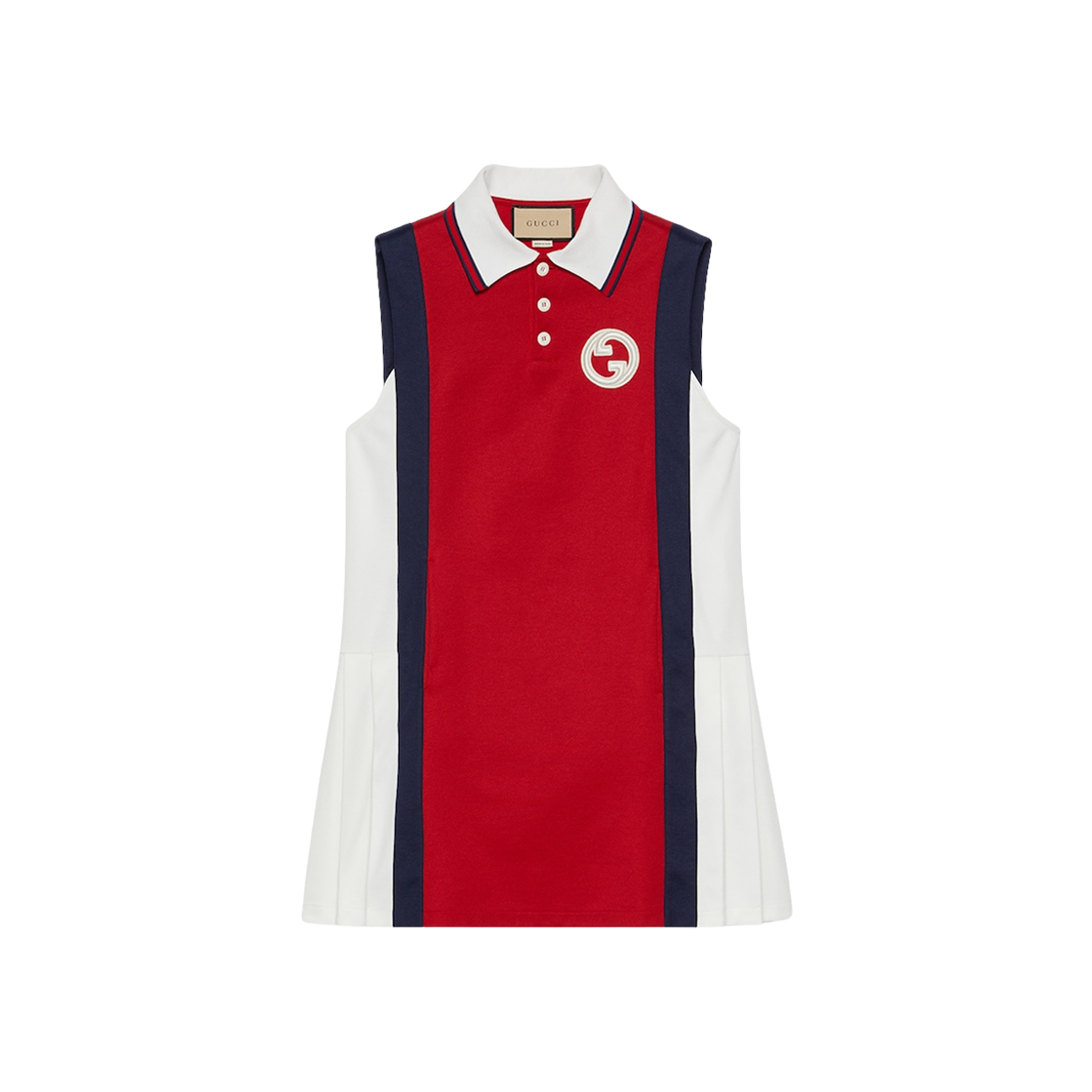 (W) Gucci Technical Jersey Polo Dress Red 상세 이미지 1