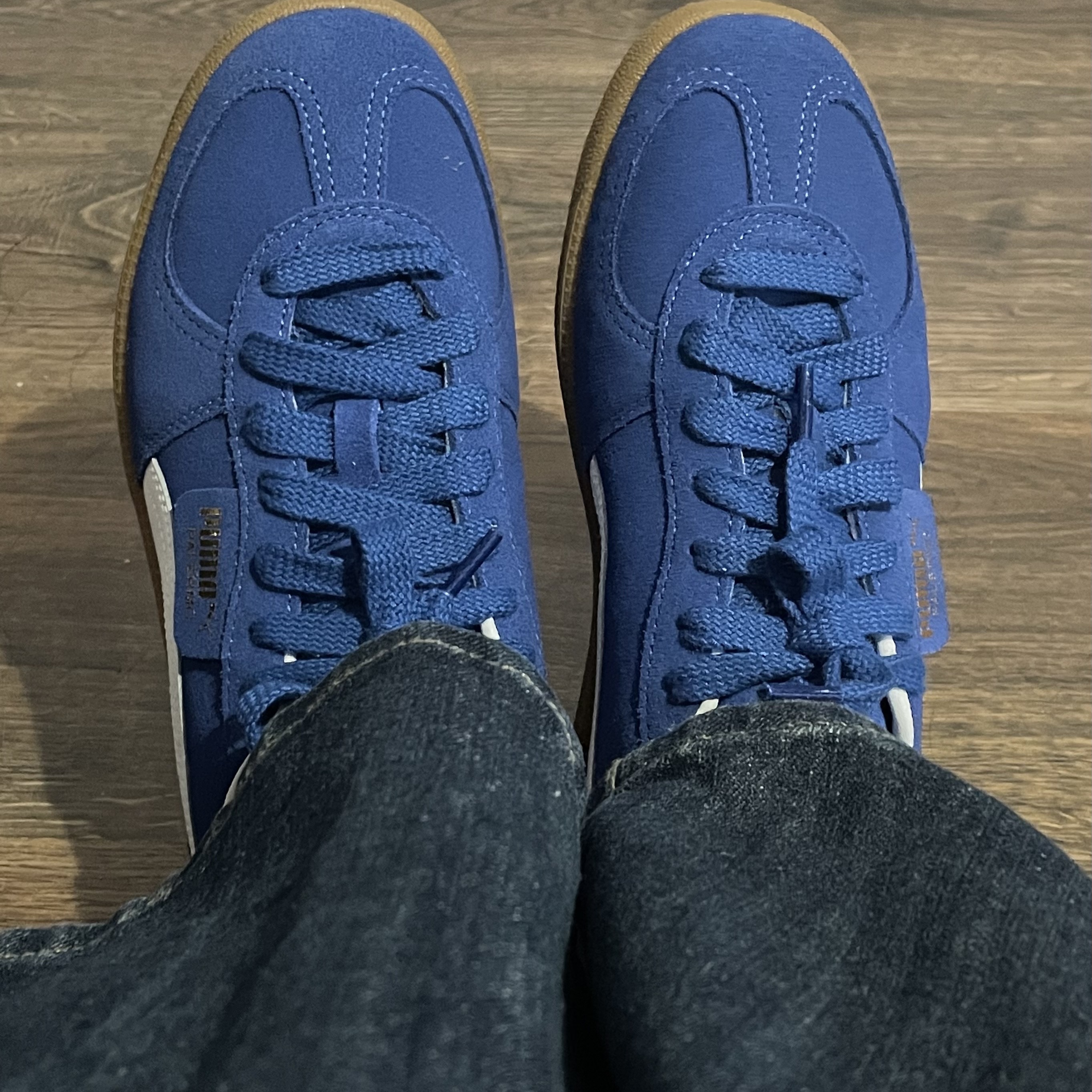 Puma Palermo Cobalt Glaze White 착용 스타일