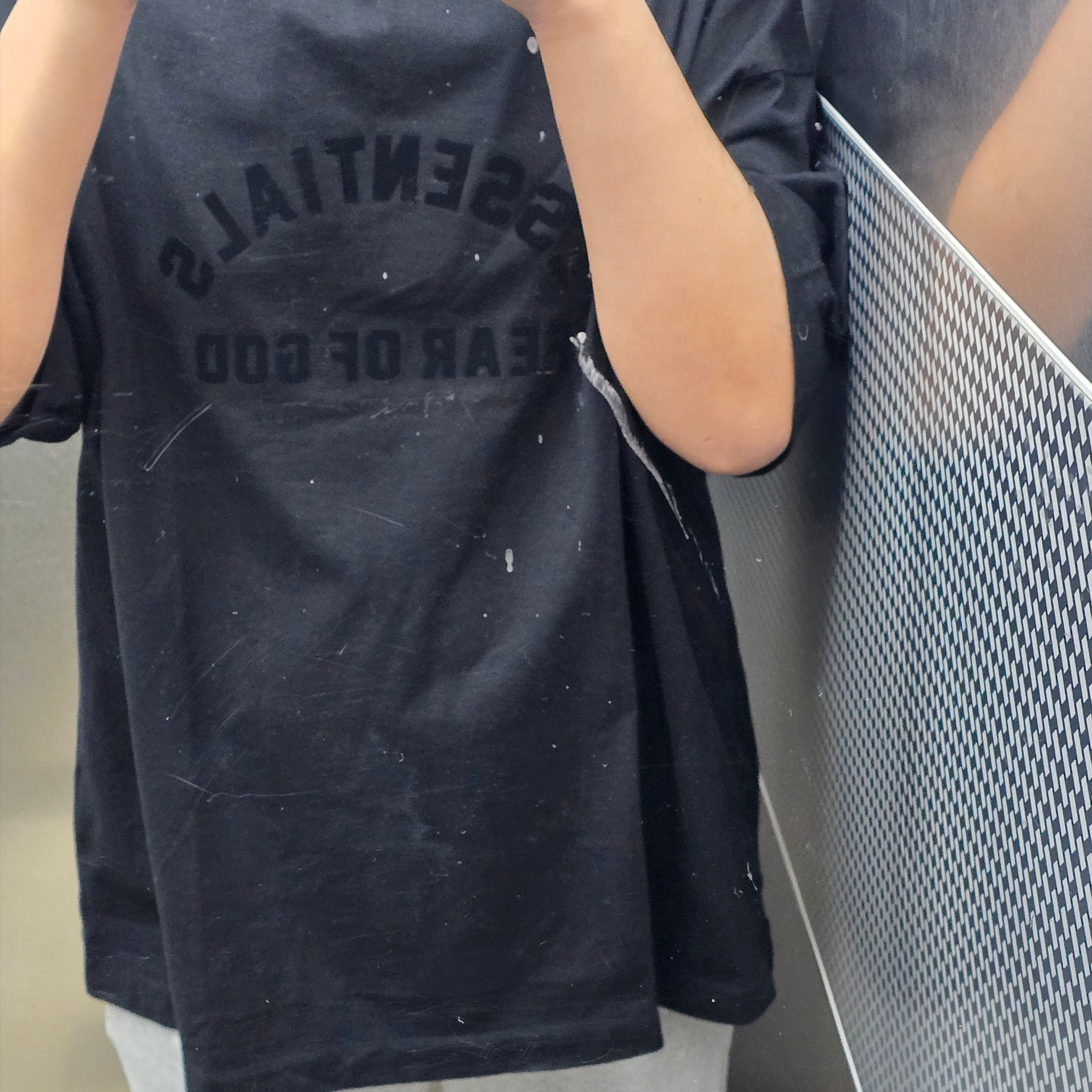 Essentials The Black Collection T-Shirt Black - 23SS 착용 스타일