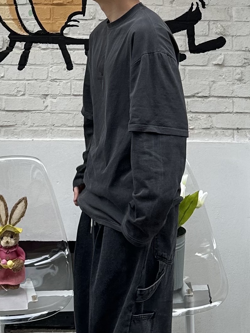 Maison Mihara Yasuhiro Blakey OG Sole Canvas Low-top Sneakers Black White, Maison Mihara Yasuhiro Blakey OG Sole Leather Low-top Sneakers Black 착용 스타일 - 2