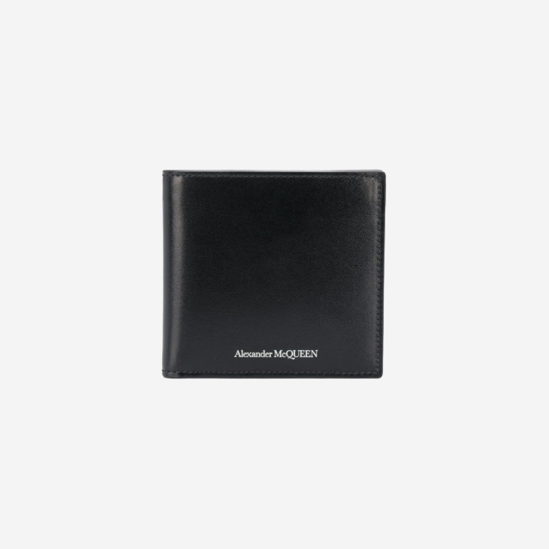 Alexander McQueen Signature Logo Bi-Fold Wallet Black 상세 이미지 1