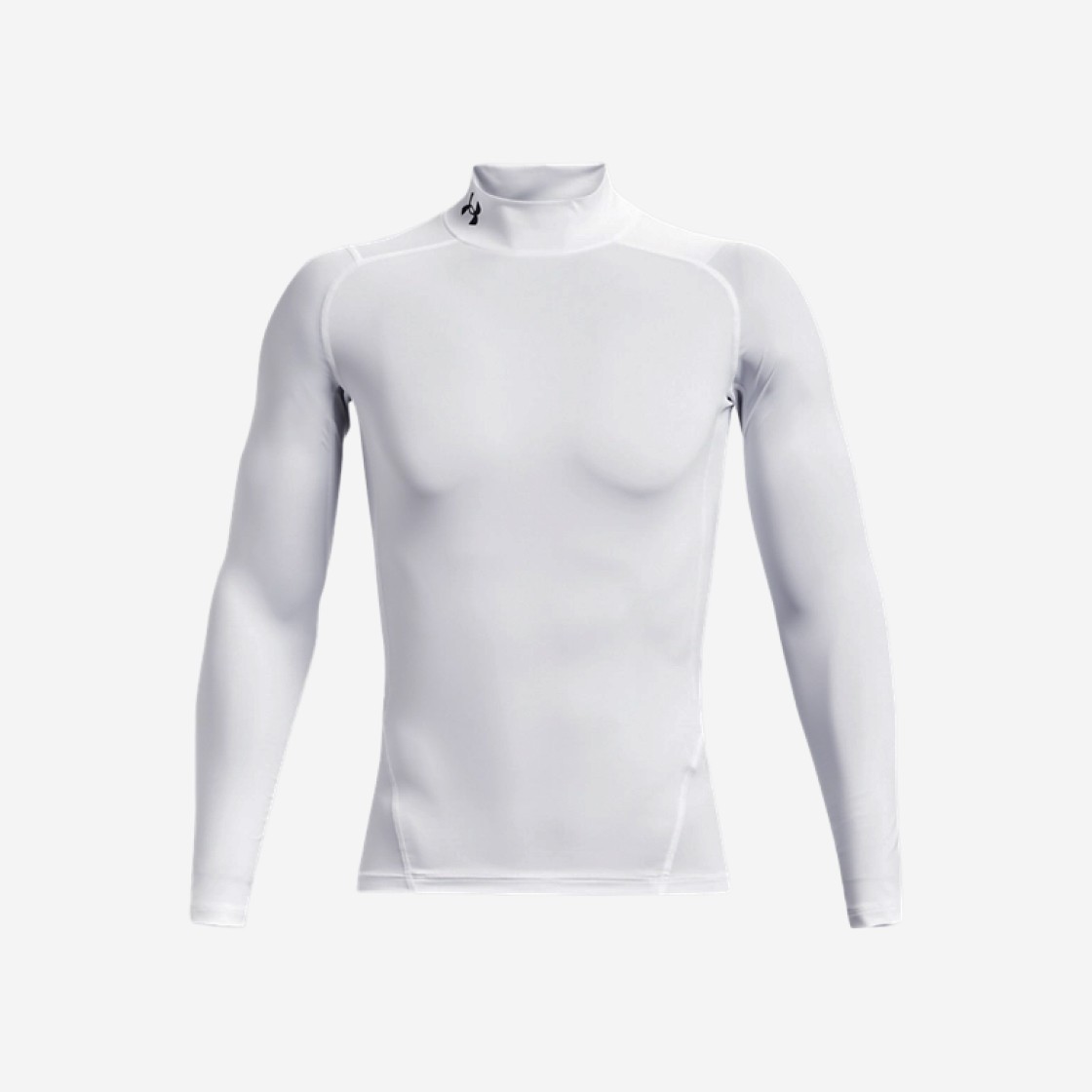 Under Armour HeatGear Mock Long Sleeved White Black 상세 이미지 1