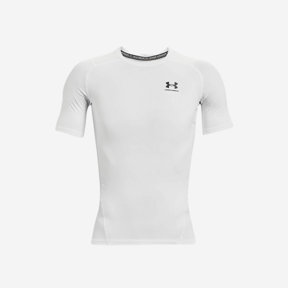 Under Armour HeatGear Short Sleeve White Black 상세 이미지 1