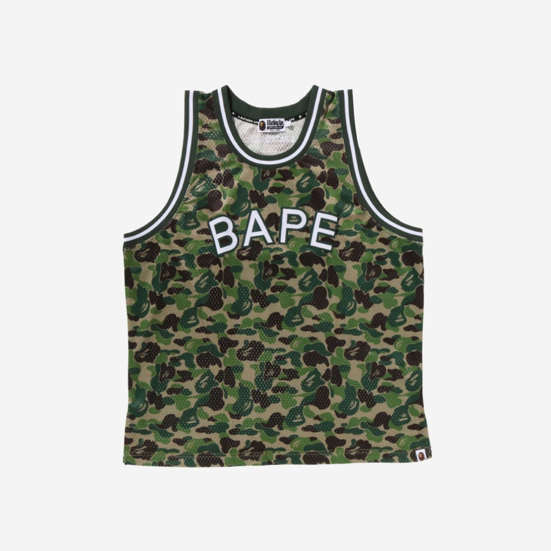 BAPE ABC Camo Basketball Tank Top Green 상세 이미지 1