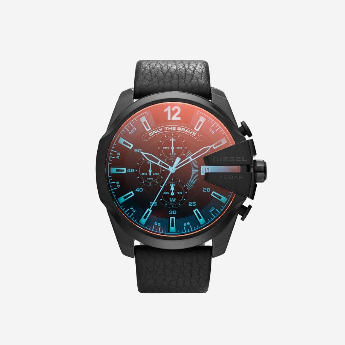 Diesel Dz4323 Mega Chief Quartz Analog 51mm Leather Black 상세 이미지 1