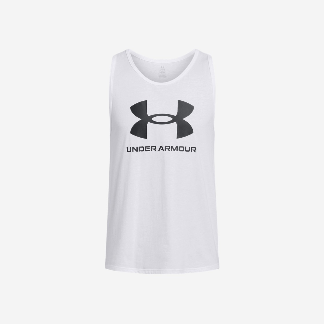 Under Armour Sportstyle Logo Tank White Black 상세 이미지 1