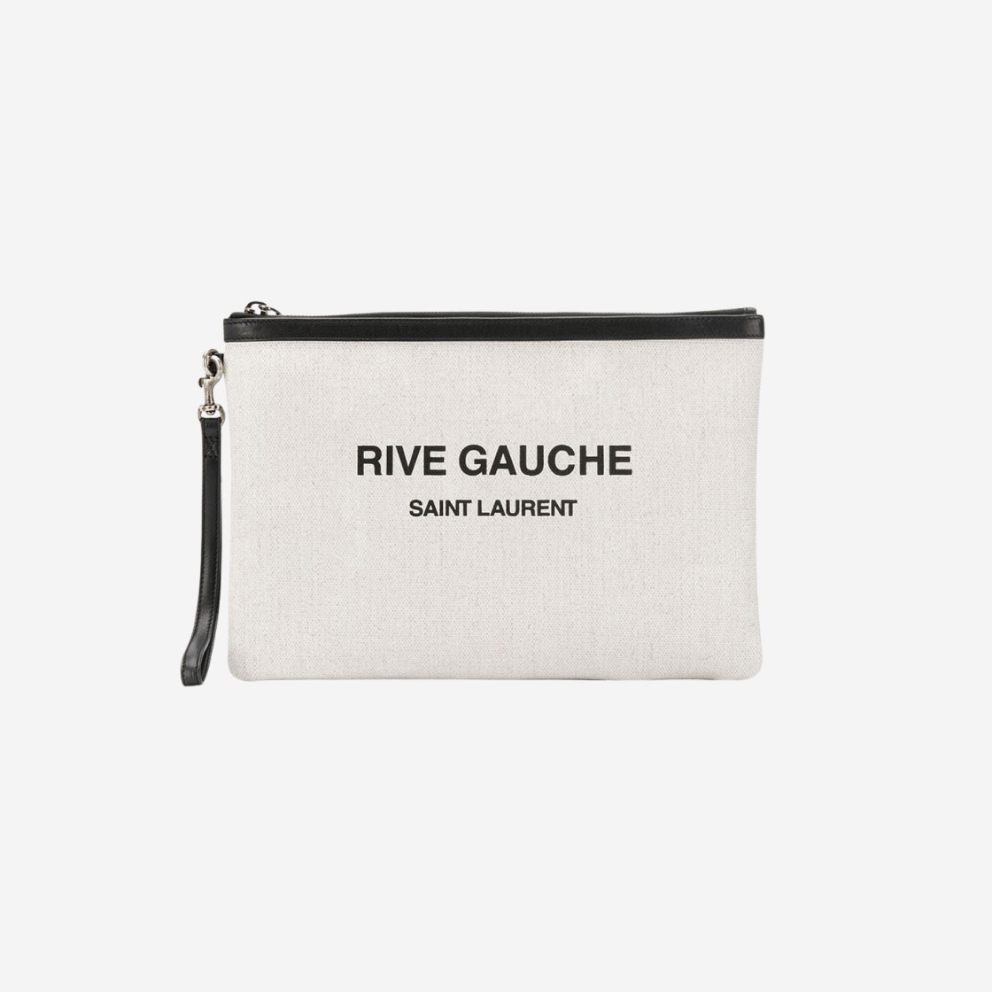 Saint Laurent Branded Clutch Bag White 상세 이미지 1