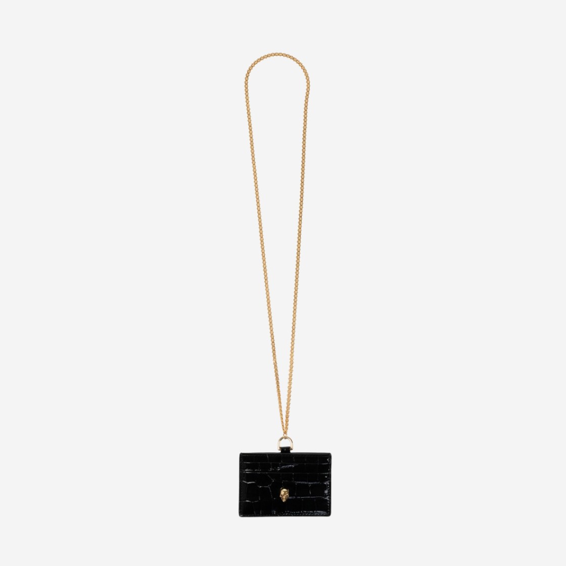 Alexander McQueen Chain Card Holder Black 상세 이미지 1