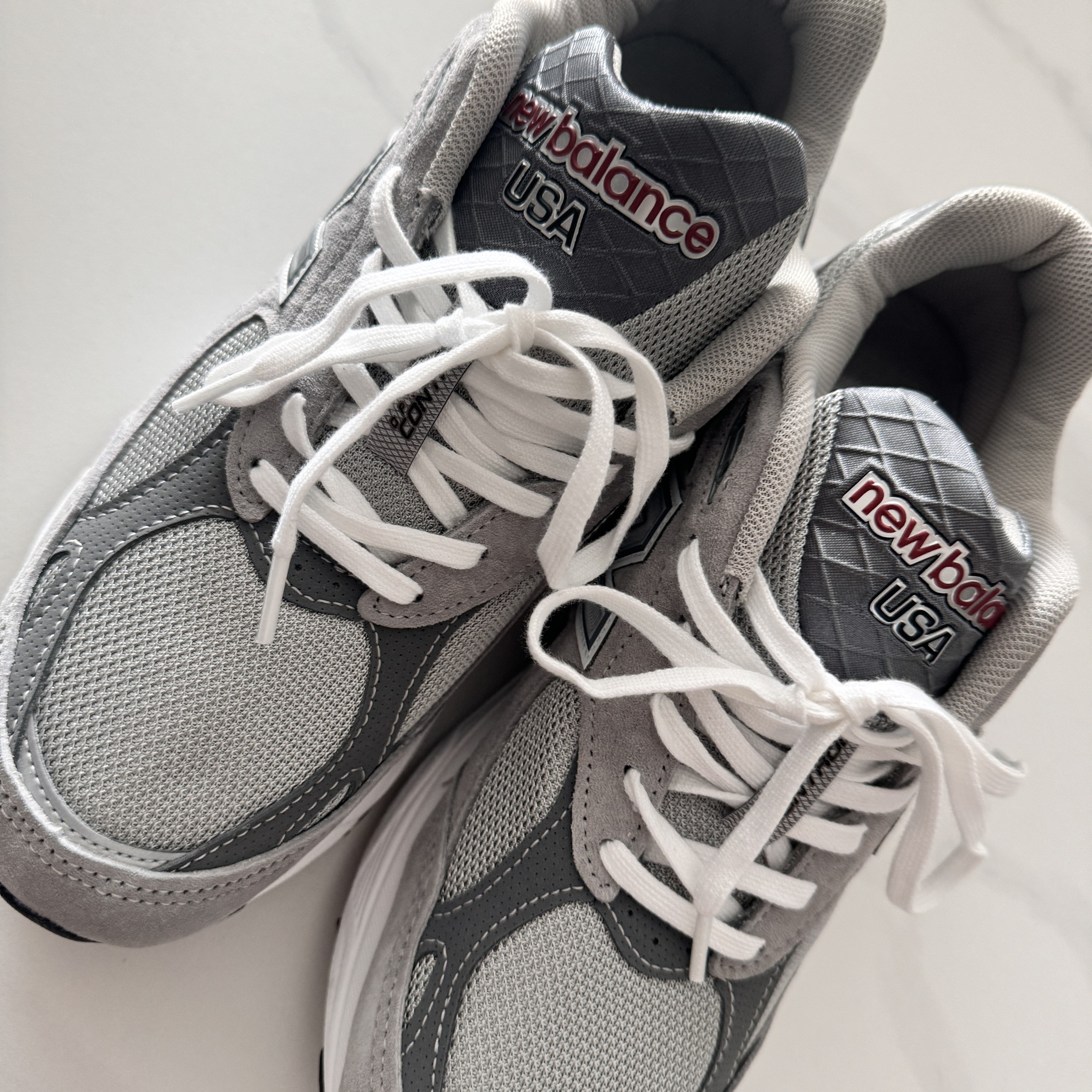 New Balance 990v3 Made in USA Grey - D Standard 착용 스타일 - 2
