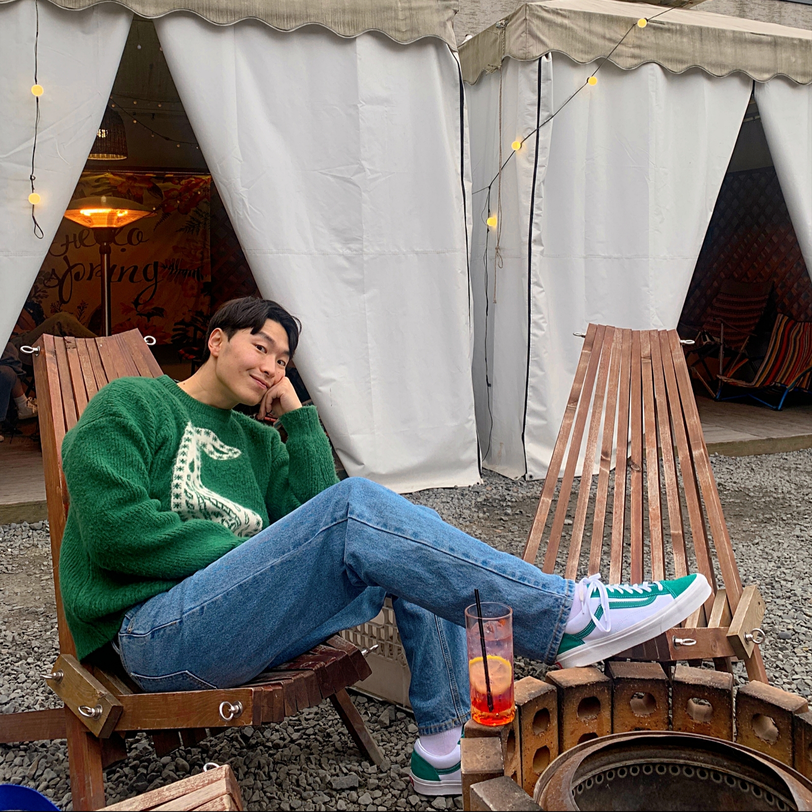 Vans Style 36 Classic Sport Cadmium Green 착용 스타일