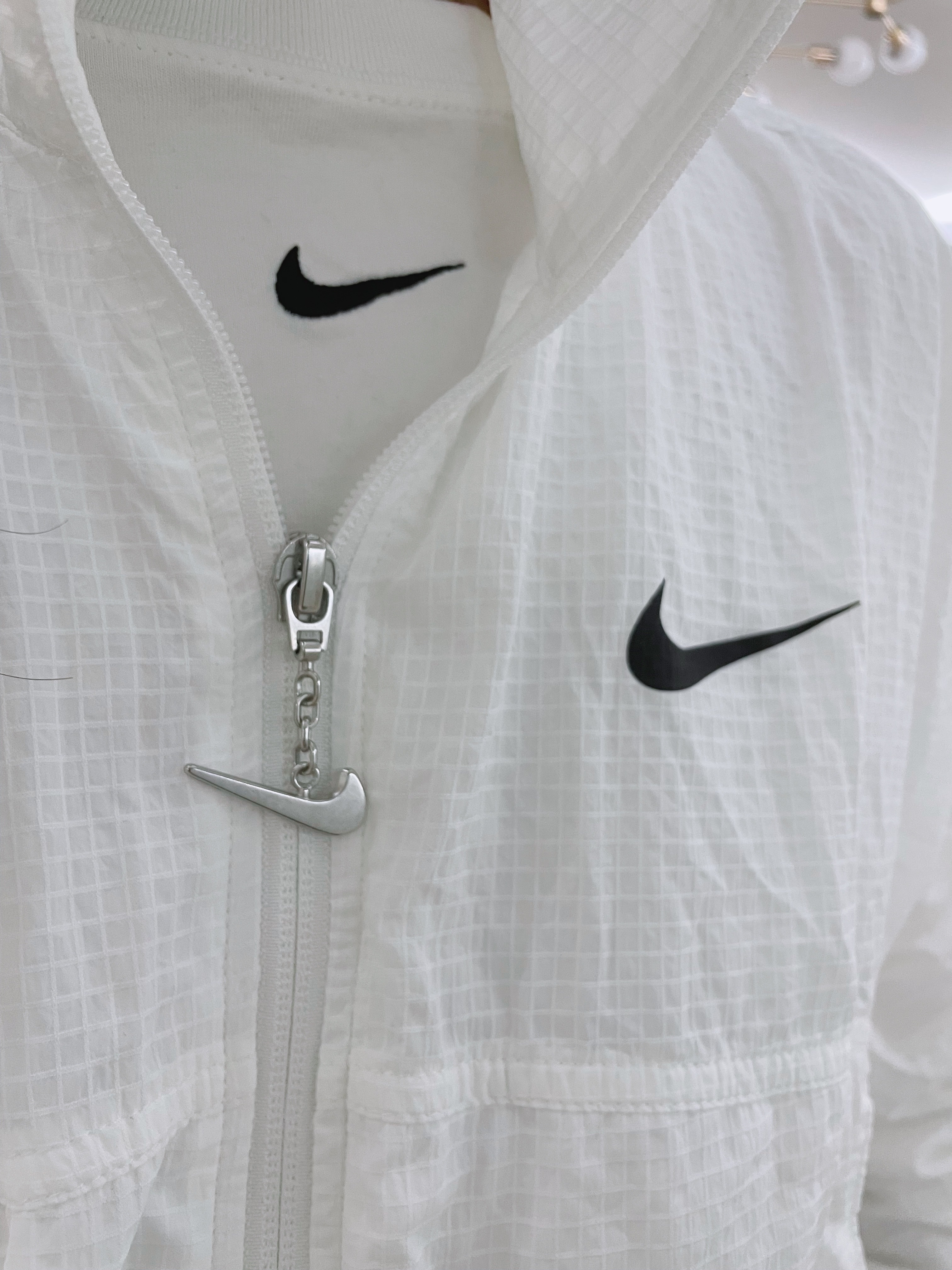 (W) Nike Club Fleece Pants Black - US/EU, (W) Nike NSW Swoosh Woven Jacket Black - US/EU 착용 스타일 - 3