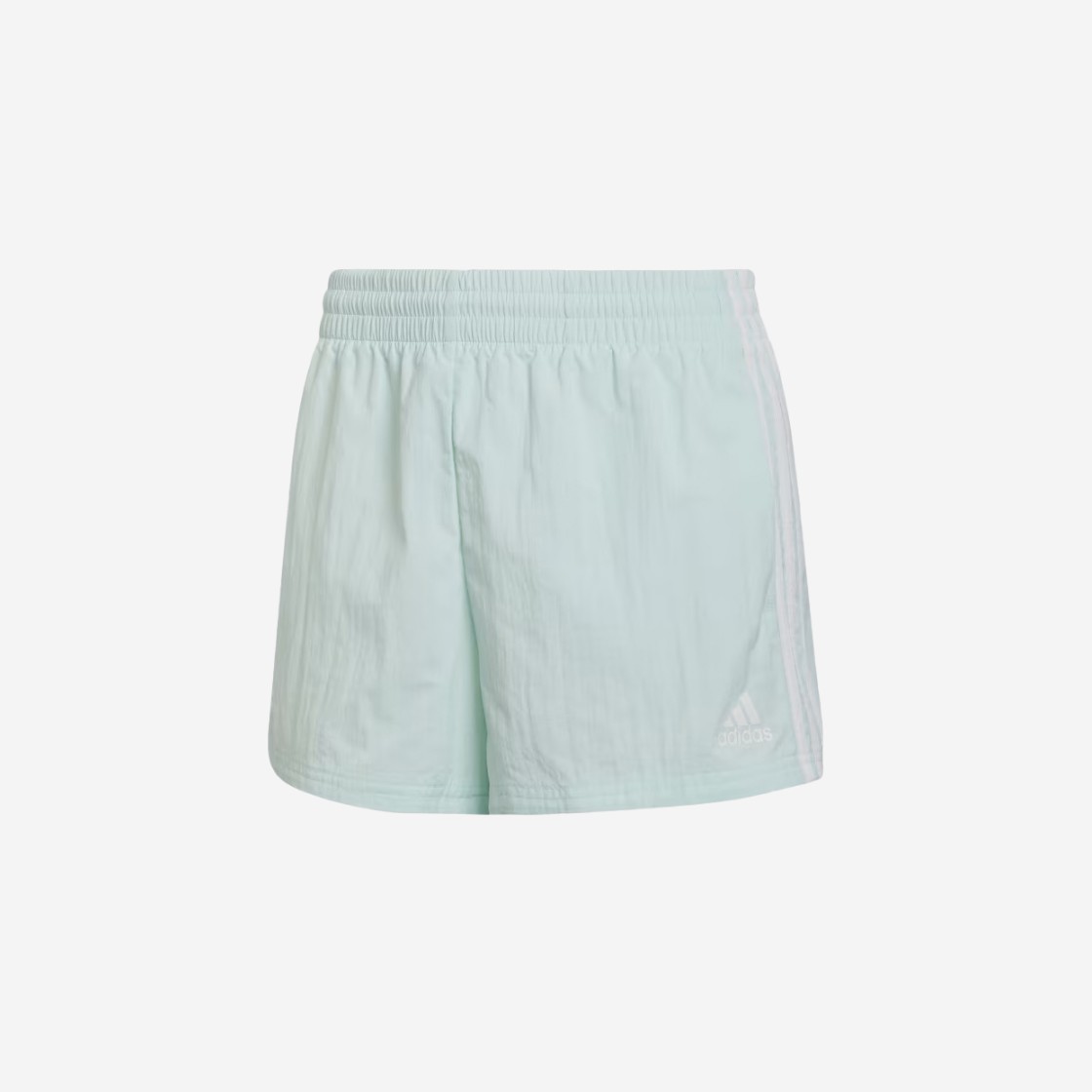 (W) Adidas Essentials 3-Stripes Woven Shorts Ice Mint White - US Sizing 상세 이미지 1