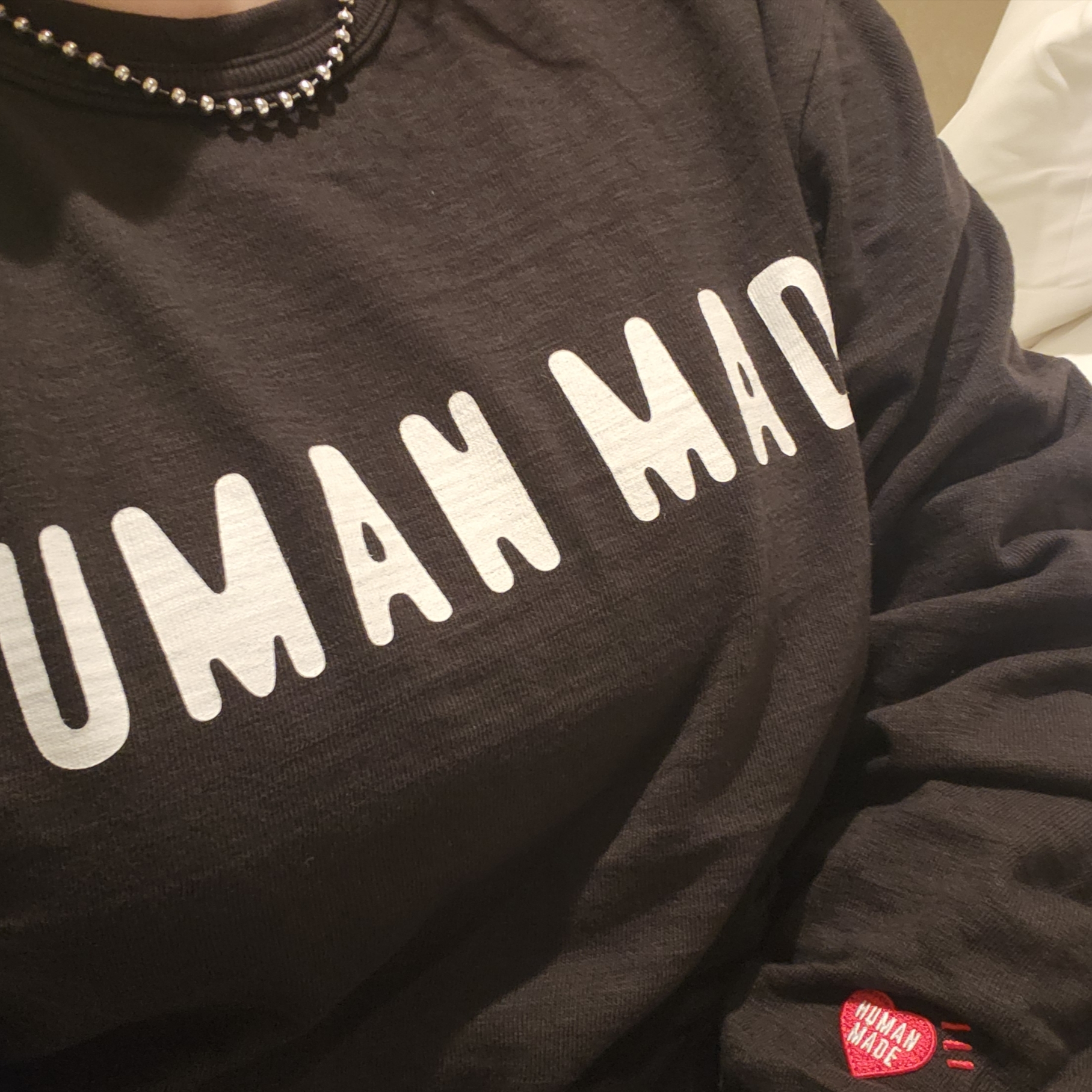 Human Made Graphic L/S T-Shirt Black 착용 스타일