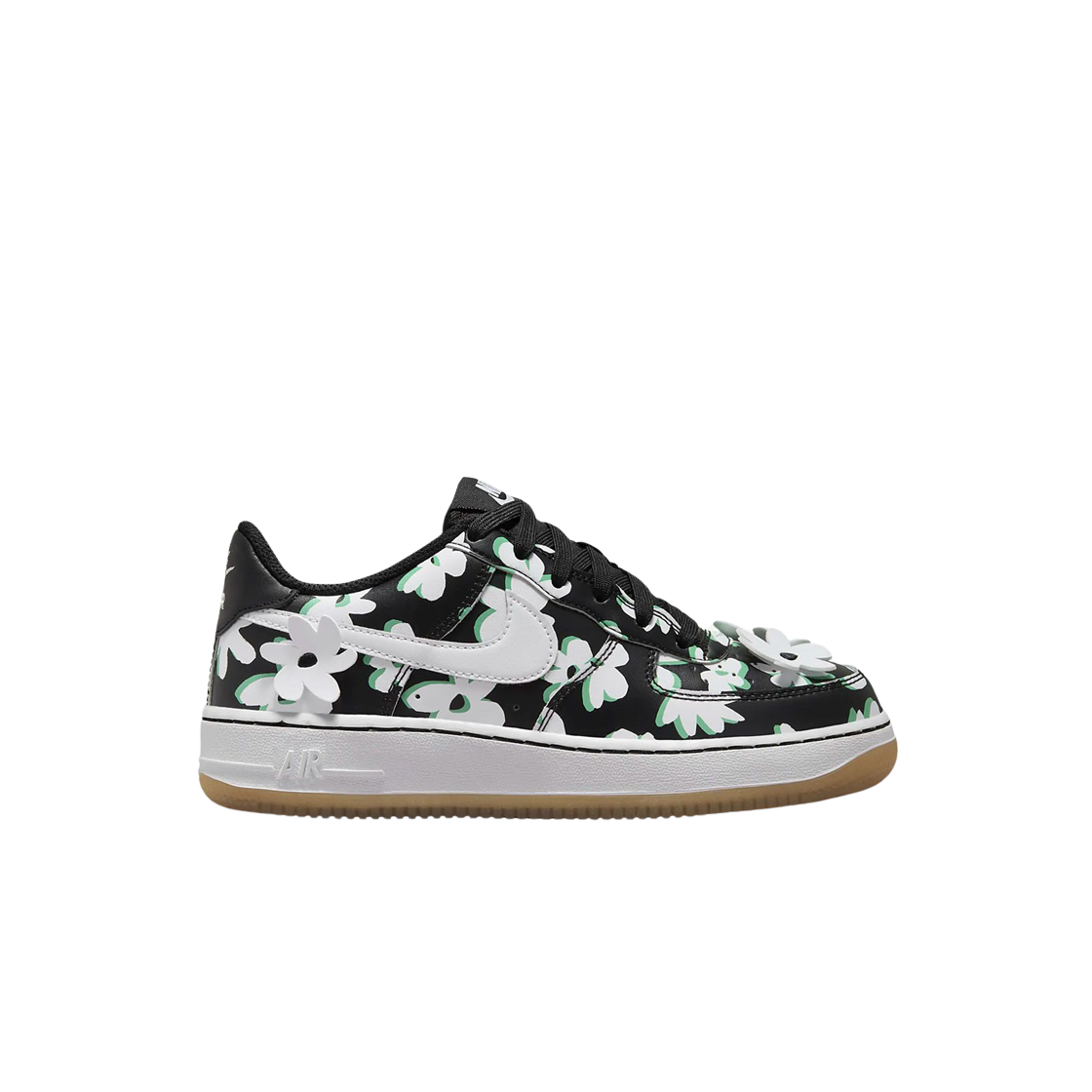 DZ2663-001 (GS) Nike Air Force 1 Low LV8 Black Spring Green