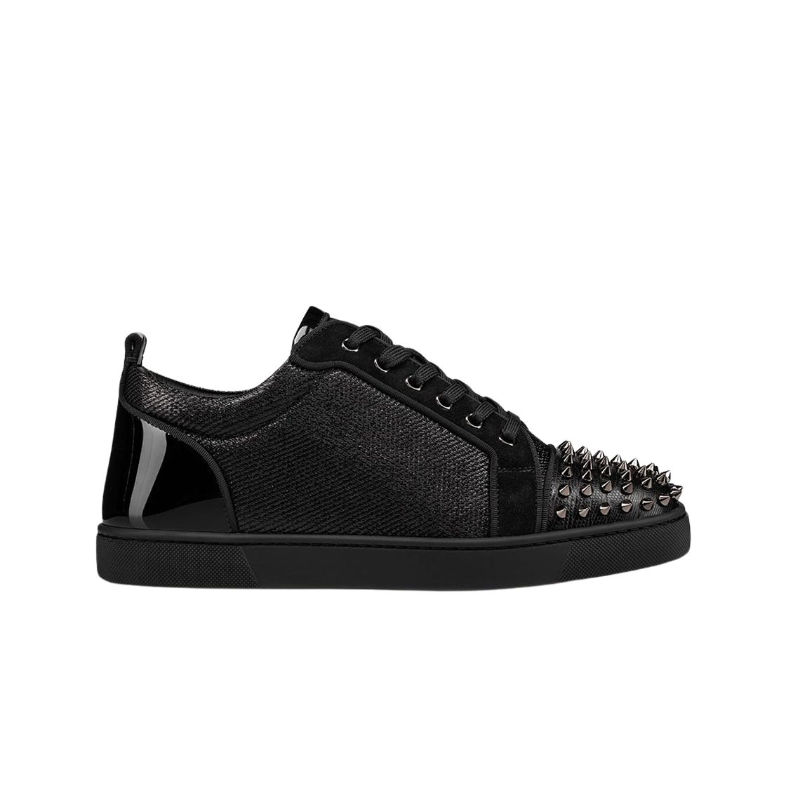 크리스찬 루부탱 루이스 주니어 스파이크 로우탑 스니커즈 블랙(Christian Louboutin Louis Junior Spikes Low-Top Sneakers Black)