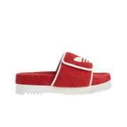 Gucci x Adidas GG Platform Sandal Red