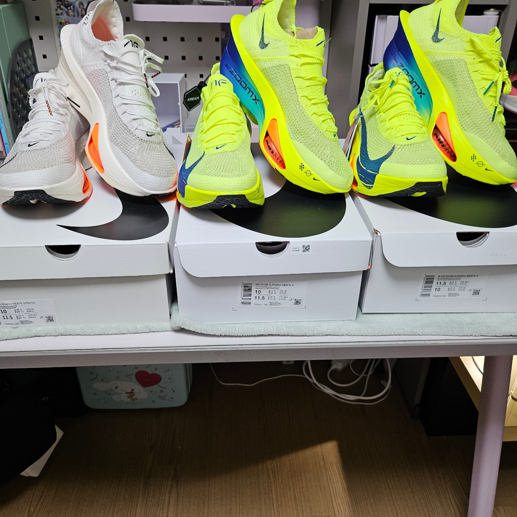 Nike Air Zoom Alphafly Next% 3 Volt 착용 스타일